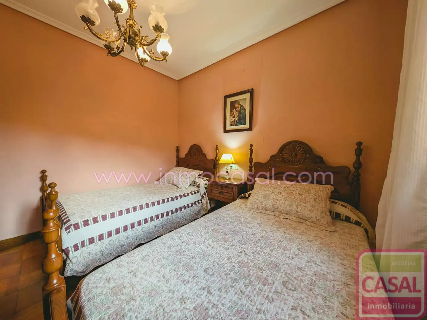 Bedroom of Flat for sale in Mieres (Asturias)  with Heating, Storage room and Furnished