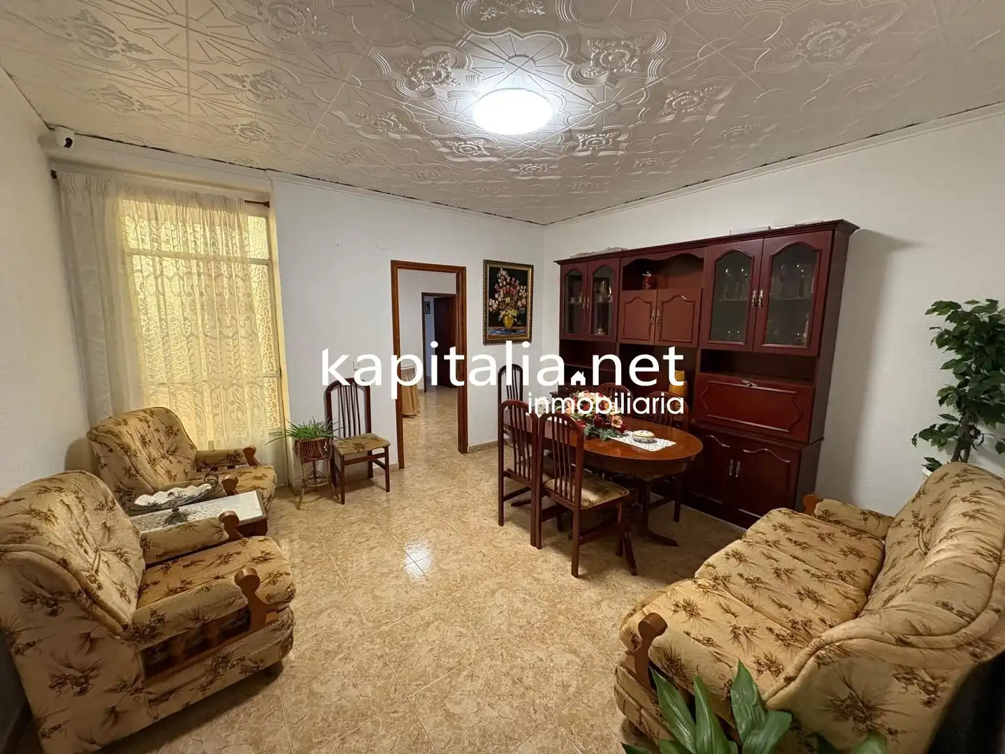 Sala d'estar de Casa o xalet en venda en Vallada amb Aire condicionat i Moblat