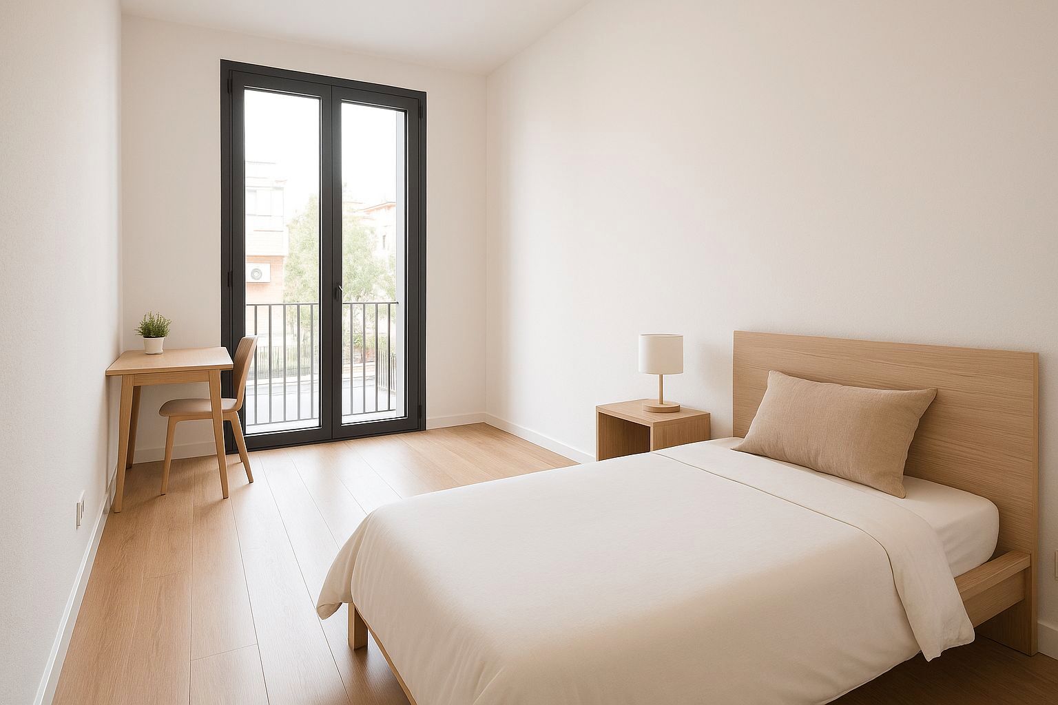 Dormitori de Pis en venda en  Barcelona Capital amb Balcó