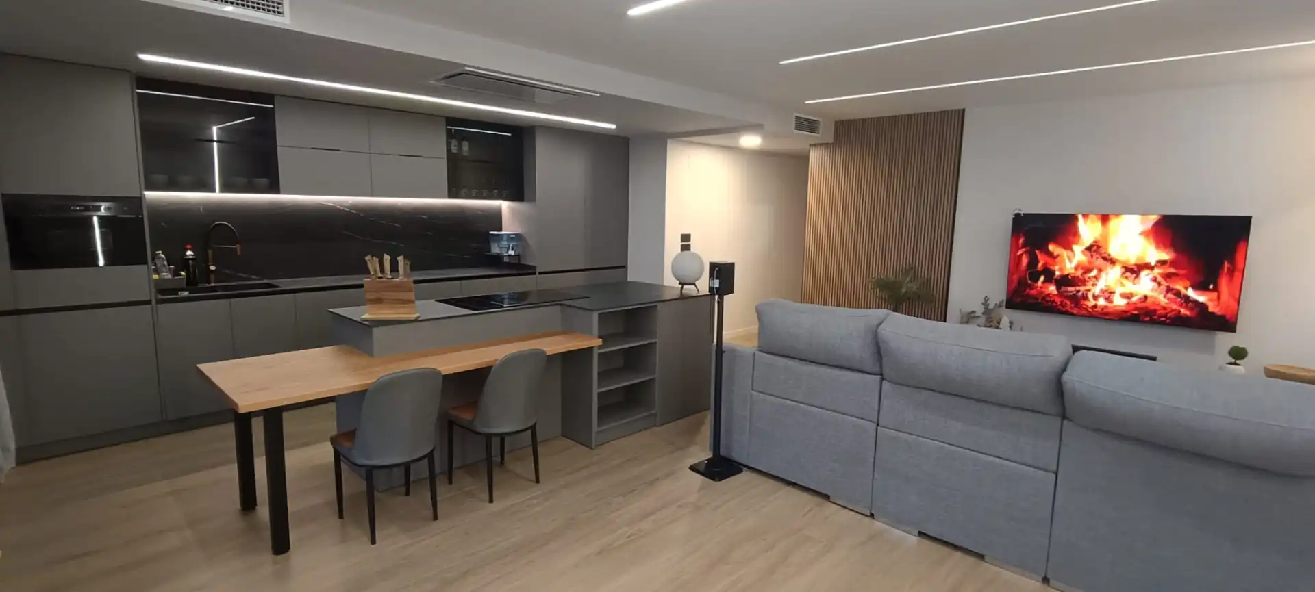 Cuina de Pis de lloguer en Alicante / Alacant amb Aire condicionat, Parquet i Terrassa