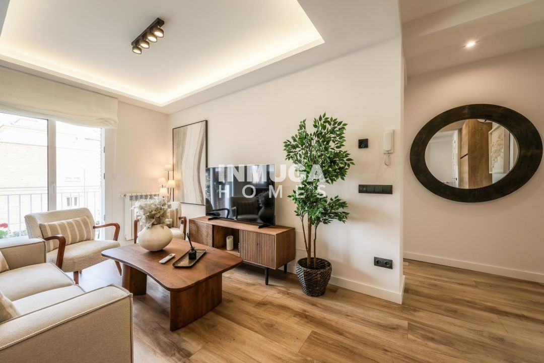 Living room of Flat to rent in  Madrid Capital  with Air Conditioner, Heating and Terrace