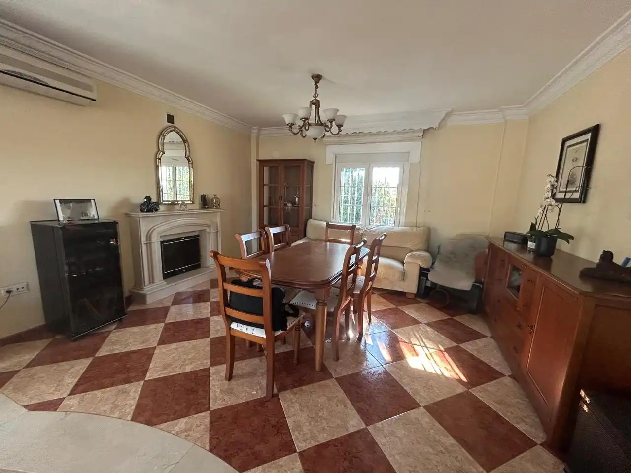Dining room of Houses for sale in Málaga  with Air Conditioner, Heating and Private garden