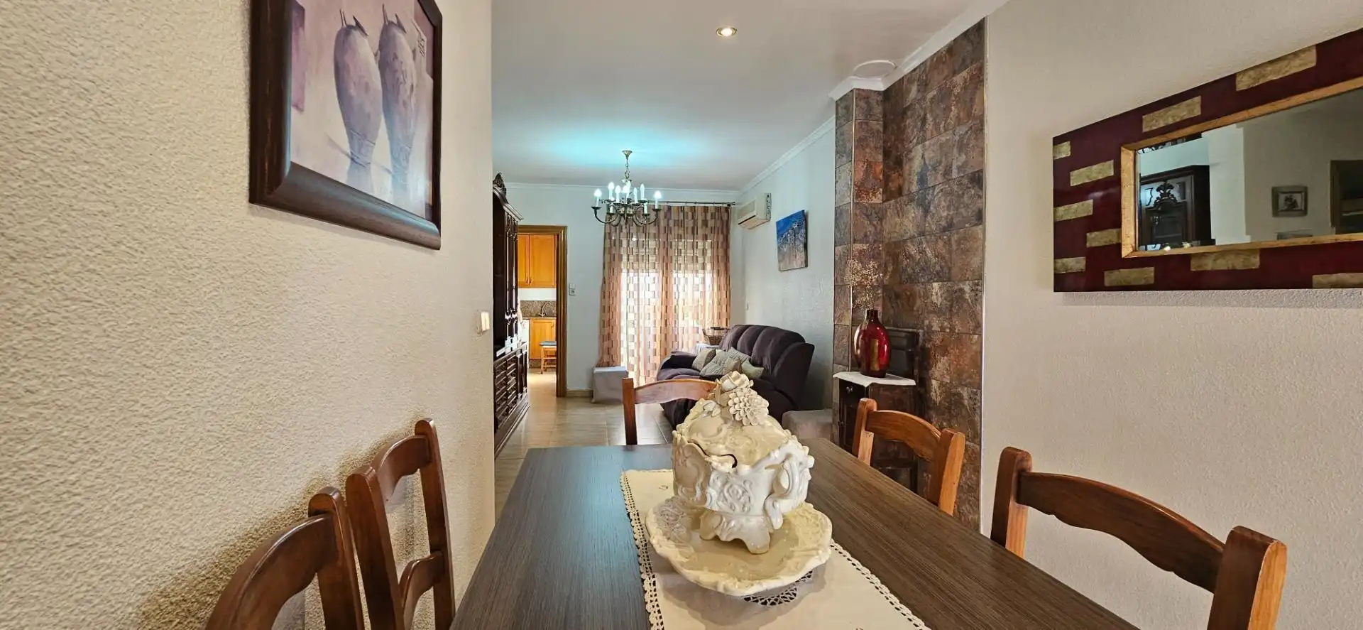 Living room of Houses for sale in Archena  with Storage room, Furnished and Balcony