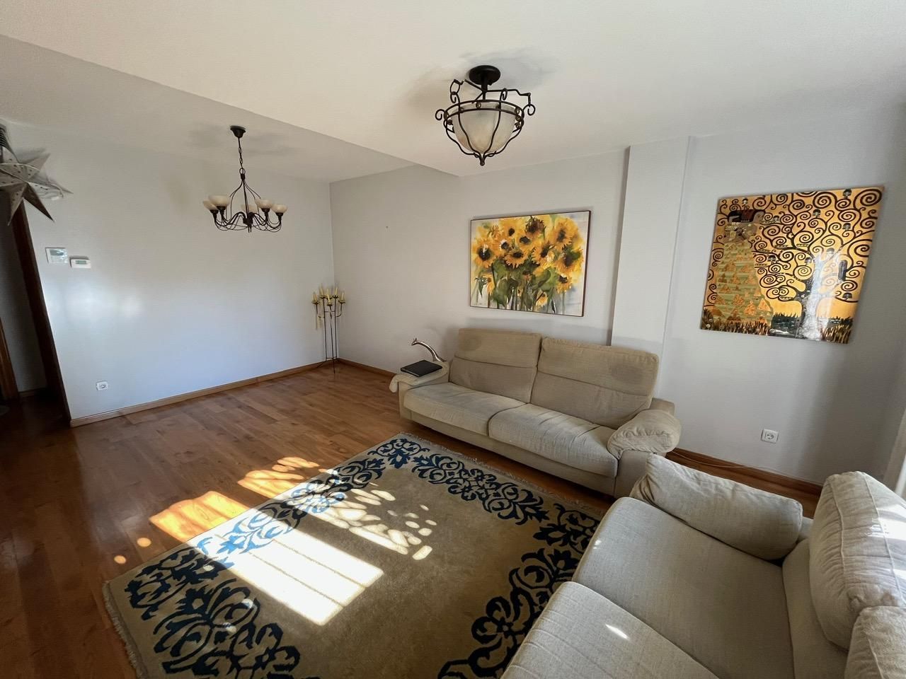 Living room of Single-family semi-detached for sale in  Zaragoza Capital  with Air Conditioner, Heating and Private garden