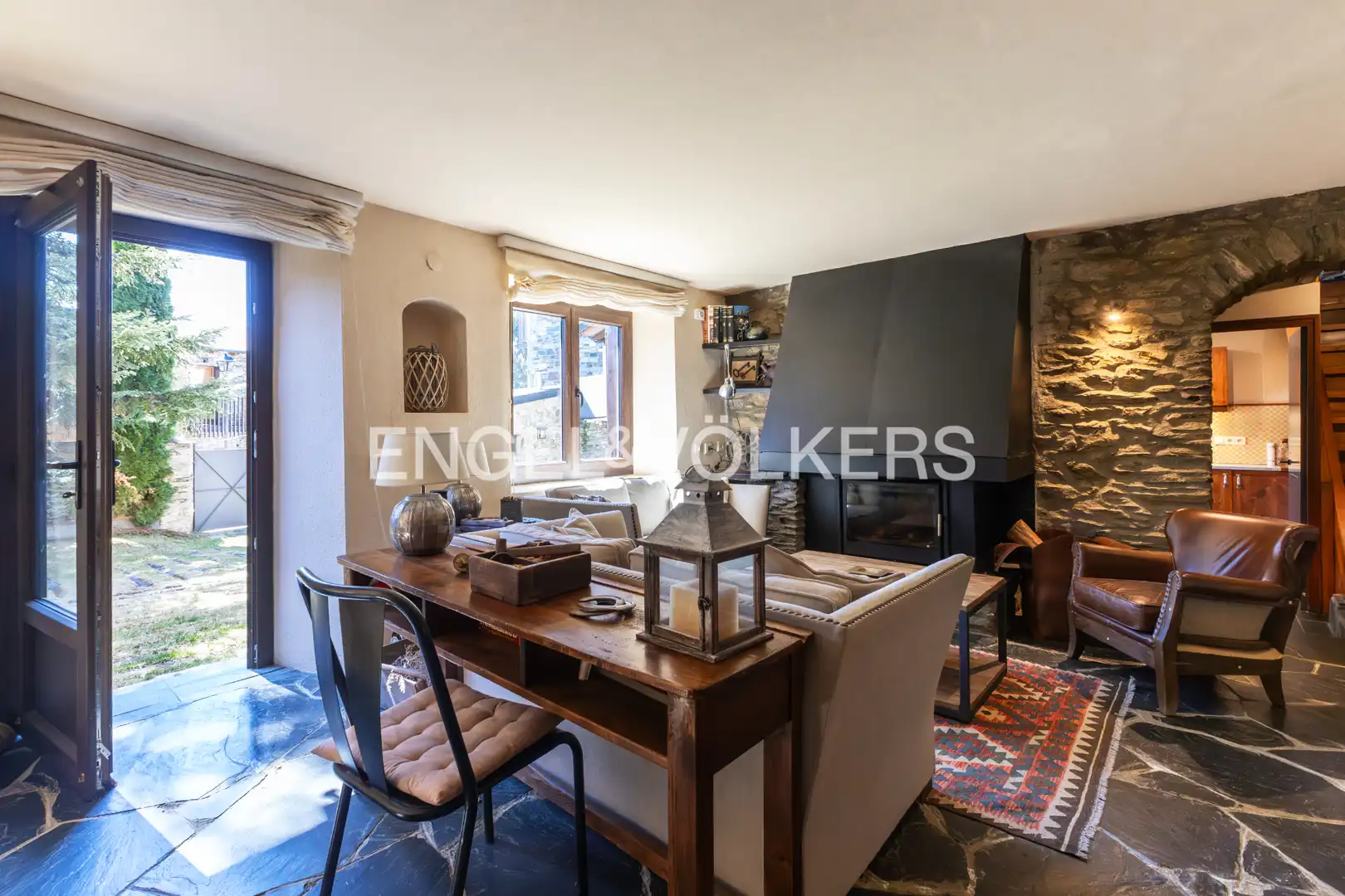 Sala de estar de Casa o chalet en venta en Bolvir con Calefacción, Jardín privado y Parquet