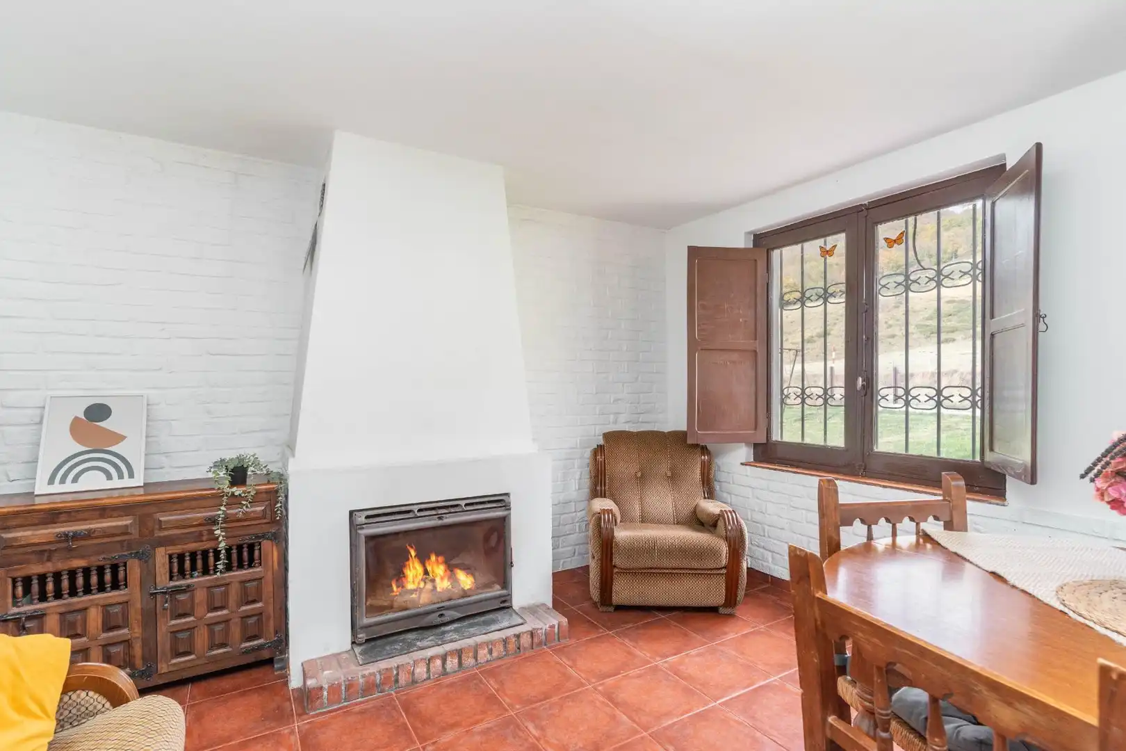 Sala de estar de Casa o chalet en venta en Burón con Jardín privado y Amueblado