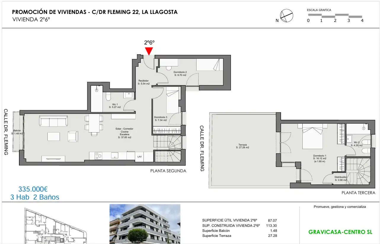 Piso en venta en La Llagosta con Aire acondicionado, Calefacción y Terraza