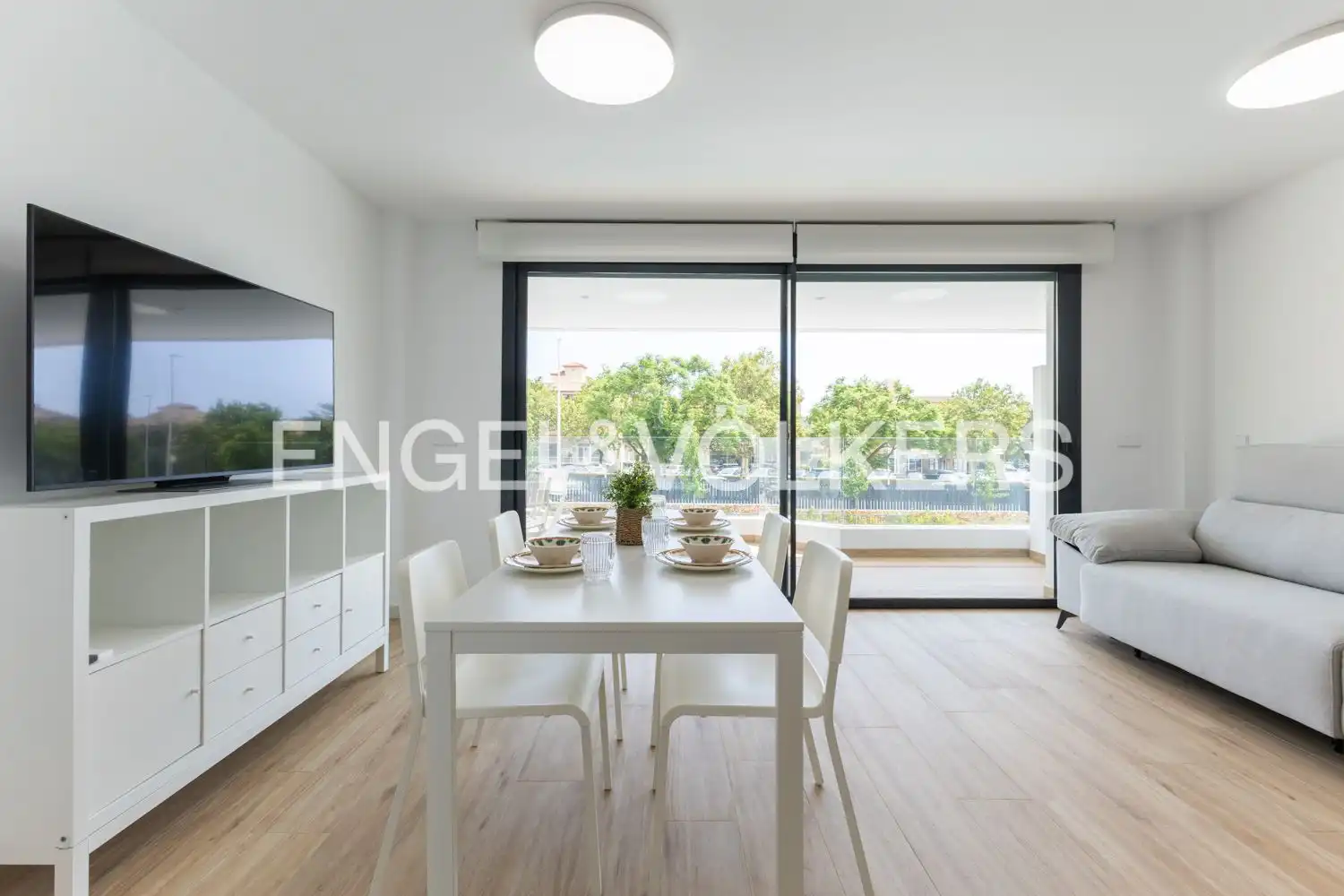 Dining room of Flat for rent in Jávea / Xàbia  with Air Conditioner, Heating and Terrace