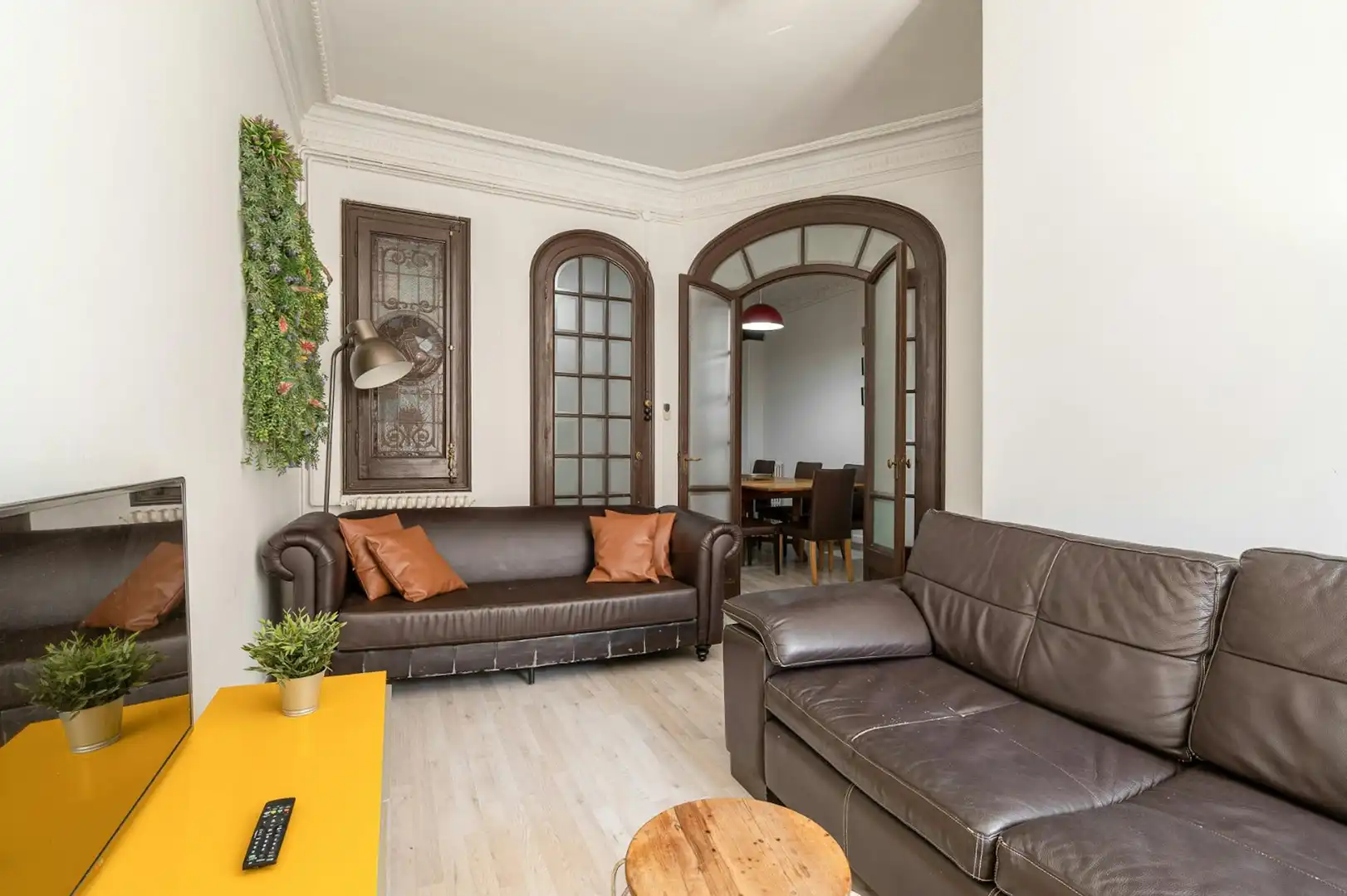 Living room of Flat for rent in Barcelona  with Air Conditioner, Heating and Furnished