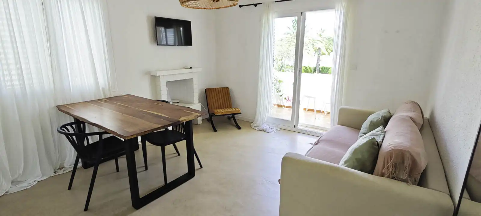 Sala d'estar de Apartament en venda en Pedreguer amb Aire condicionat, Calefacció i Jardí privat