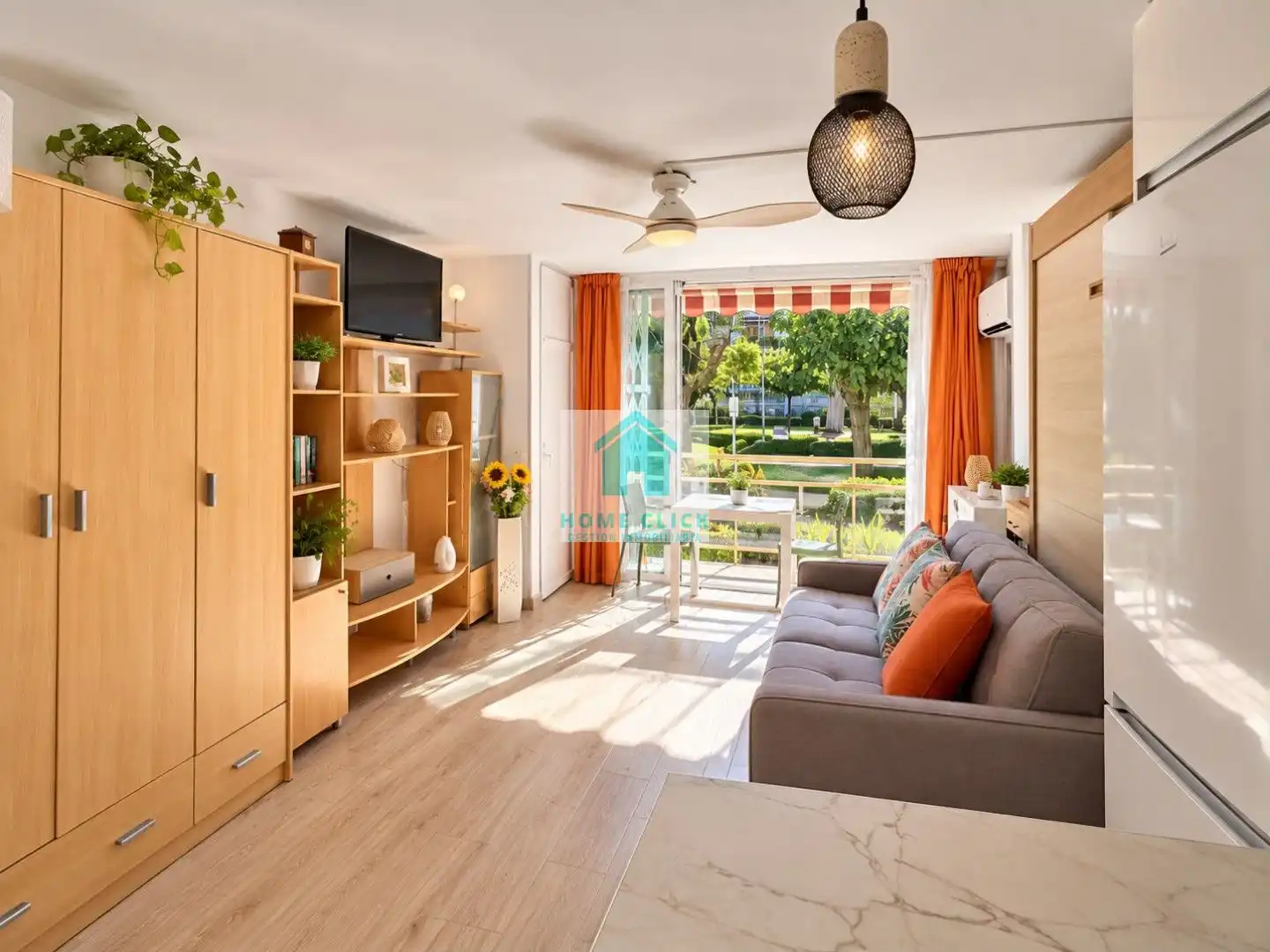 Wohnzimmer von Wohnung zur Miete in Mar i Camp - Platja dels Capellans 