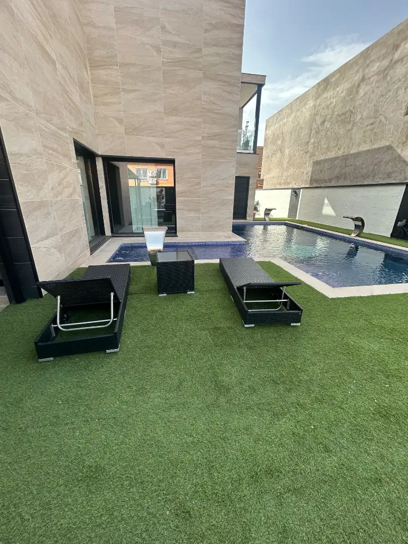Terraza de Casa o chalet en venta en Yuncos con Aire acondicionado, Calefacción y Jardín privado