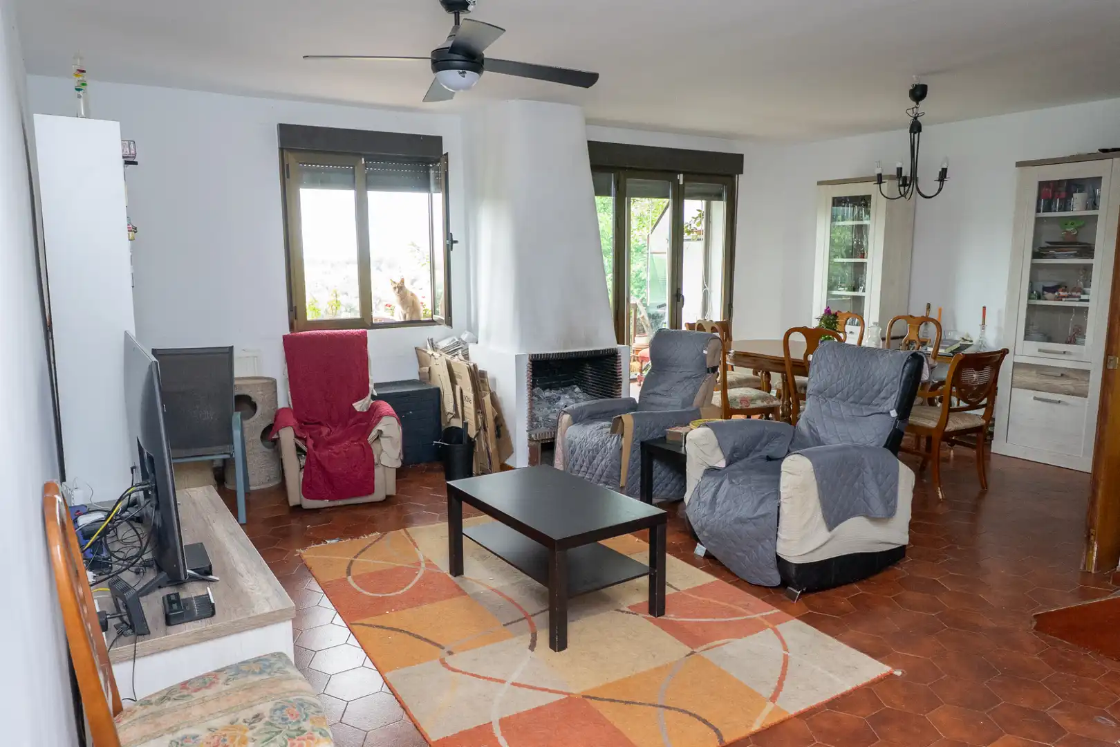 Sala de estar de Dúplex en venta en Talamanca de Jarama con Aire acondicionado, Calefacción y Terraza