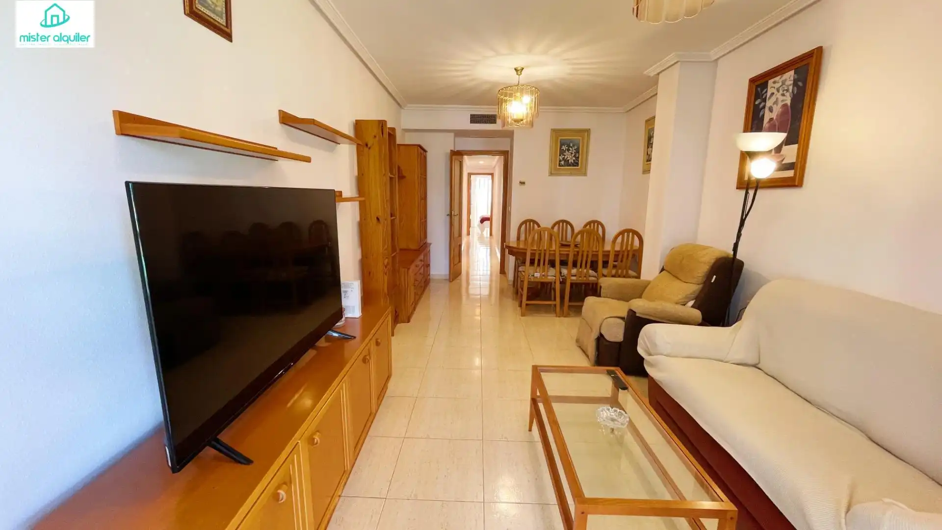 Sala d'estar de Apartament de lloguer en El Campello amb Aire condicionat, Calefacció i Terrassa