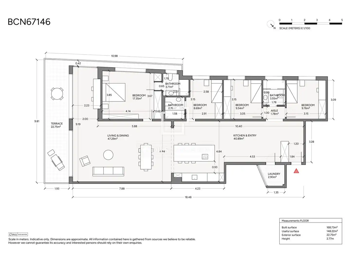 Piso en venta en Barcelona con Aire acondicionado, Calefacción y Terraza