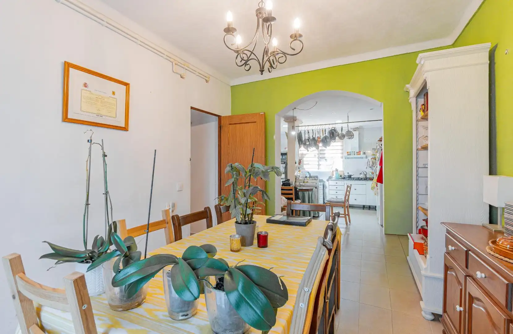 Esszimmer von Country house zum Verkauf in Sineu mit Klimaanlage, Heizung und Privatgarten