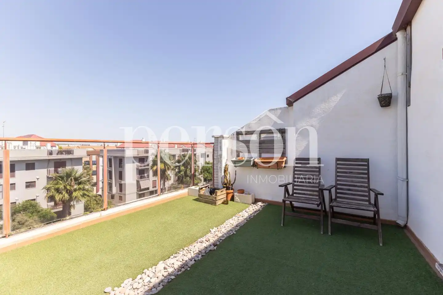 Terrasse von Maisonette zur Miete in Manises mit Klimaanlage, Terrasse und Möbliert