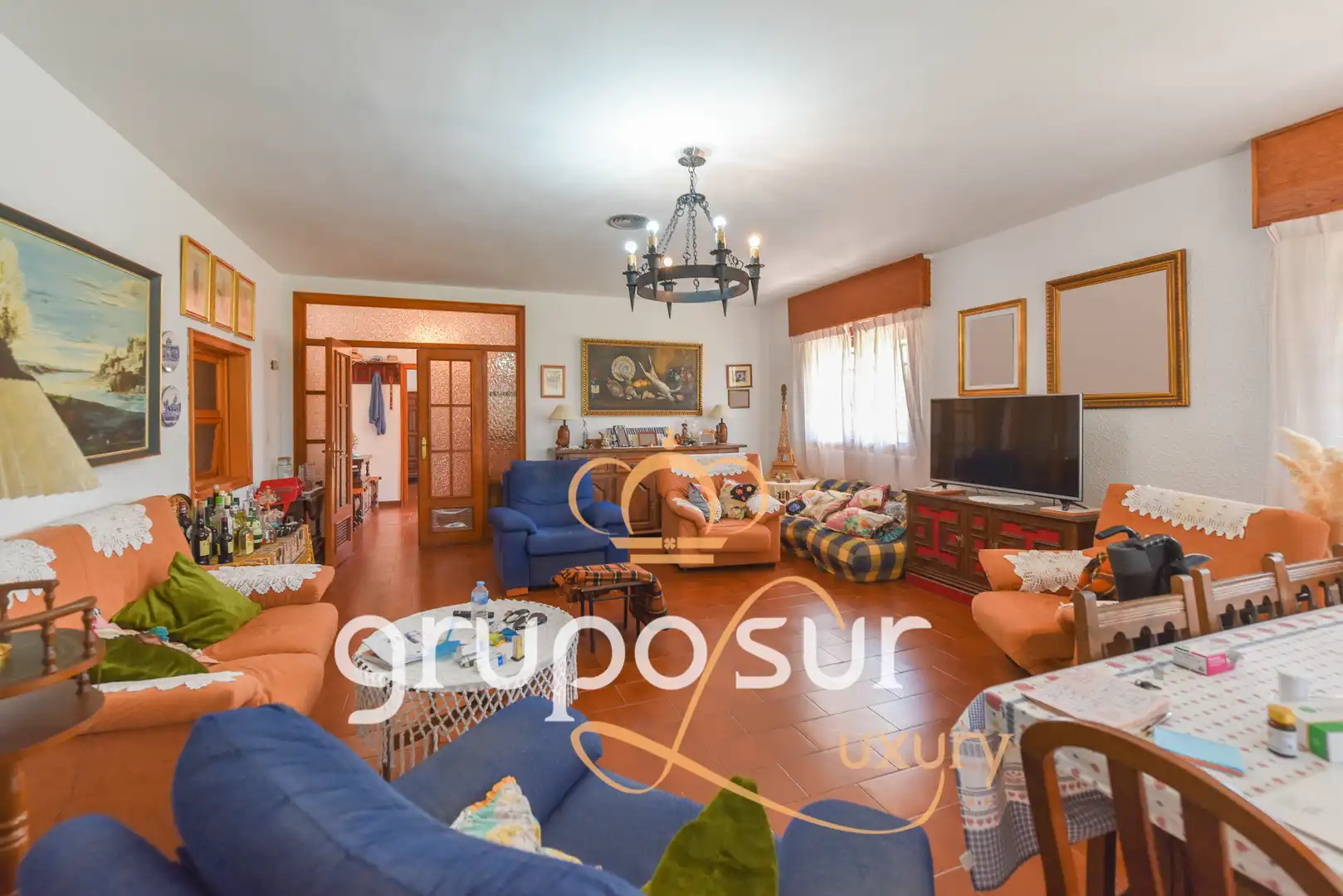 Sala de estar de Casa o chalet en venta en Trigueros del Valle con Calefacción, Jardín privado y Terraza