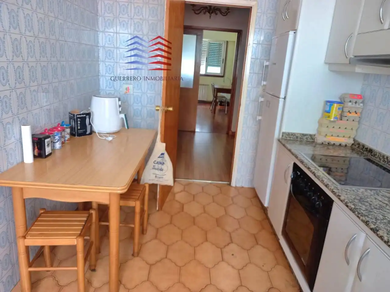 Kitchen of Flat for rent in Ourense Capital   with Heating, Furnished and Balcony