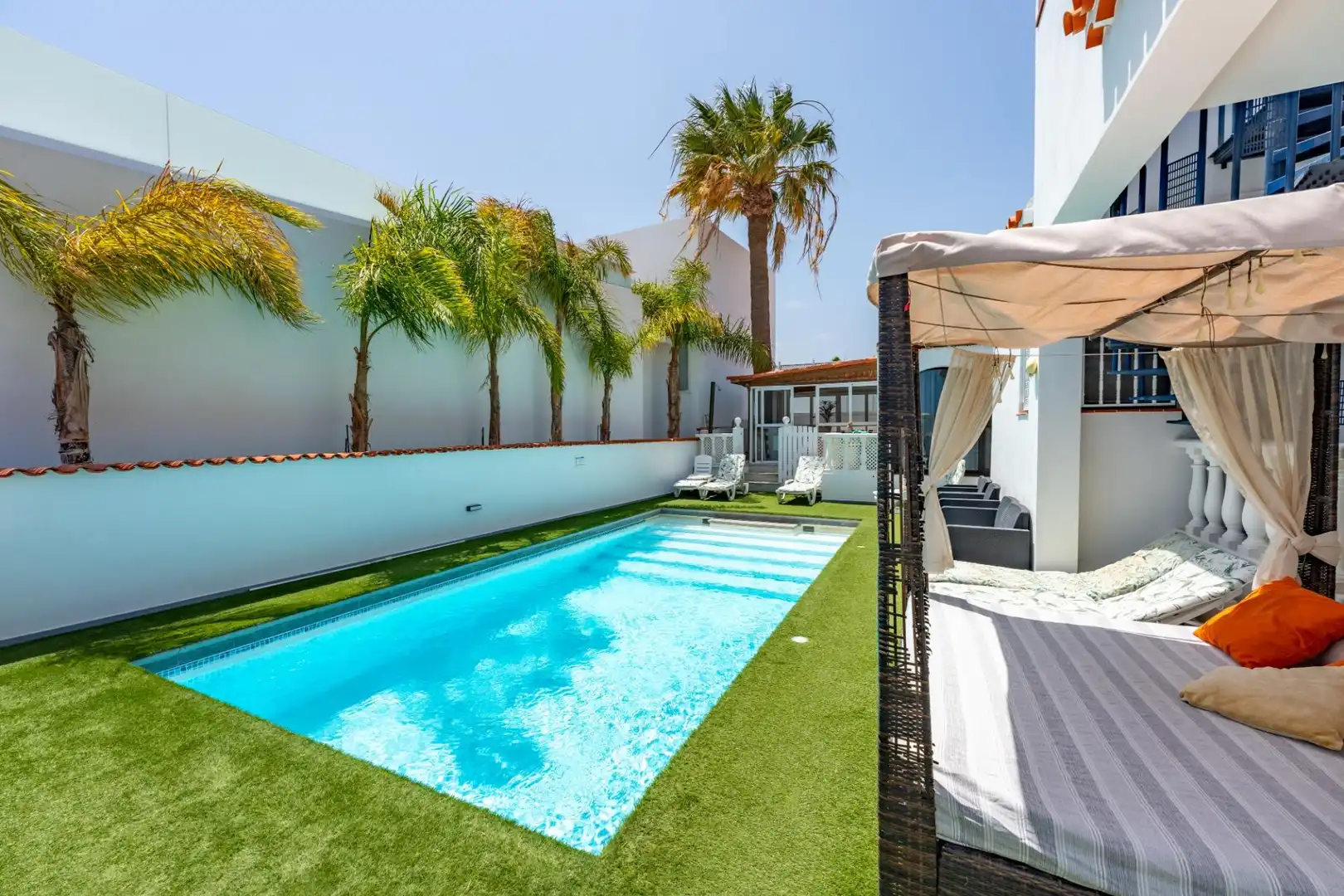 Piscina de Casa o xalet en venda en San Miguel de Abona amb Aire condicionat, Jardí privat i Terrassa