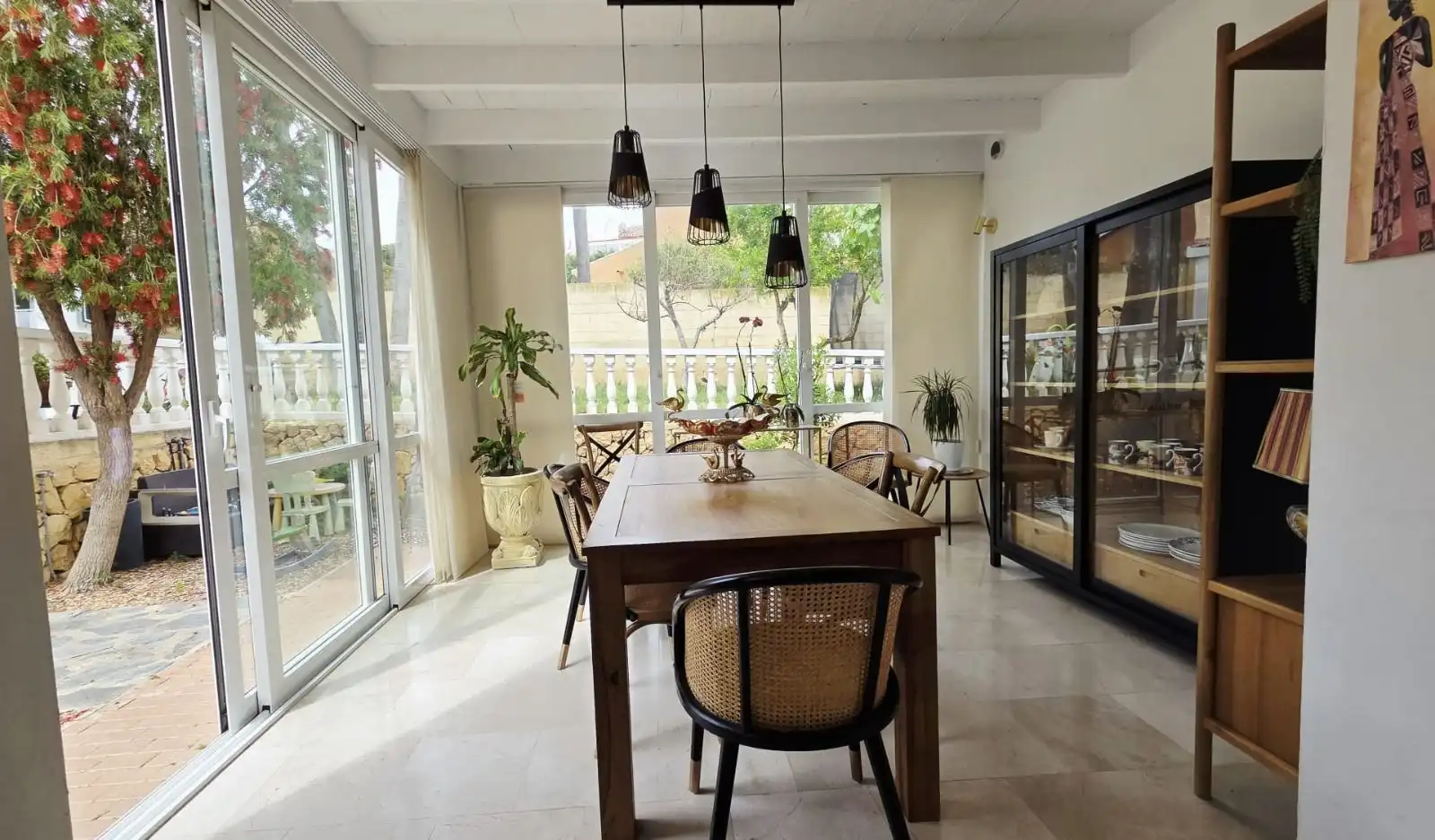 Esszimmer von Haus oder Chalet zum Verkauf in La Nucia mit Klimaanlage, Heizung und Privatgarten