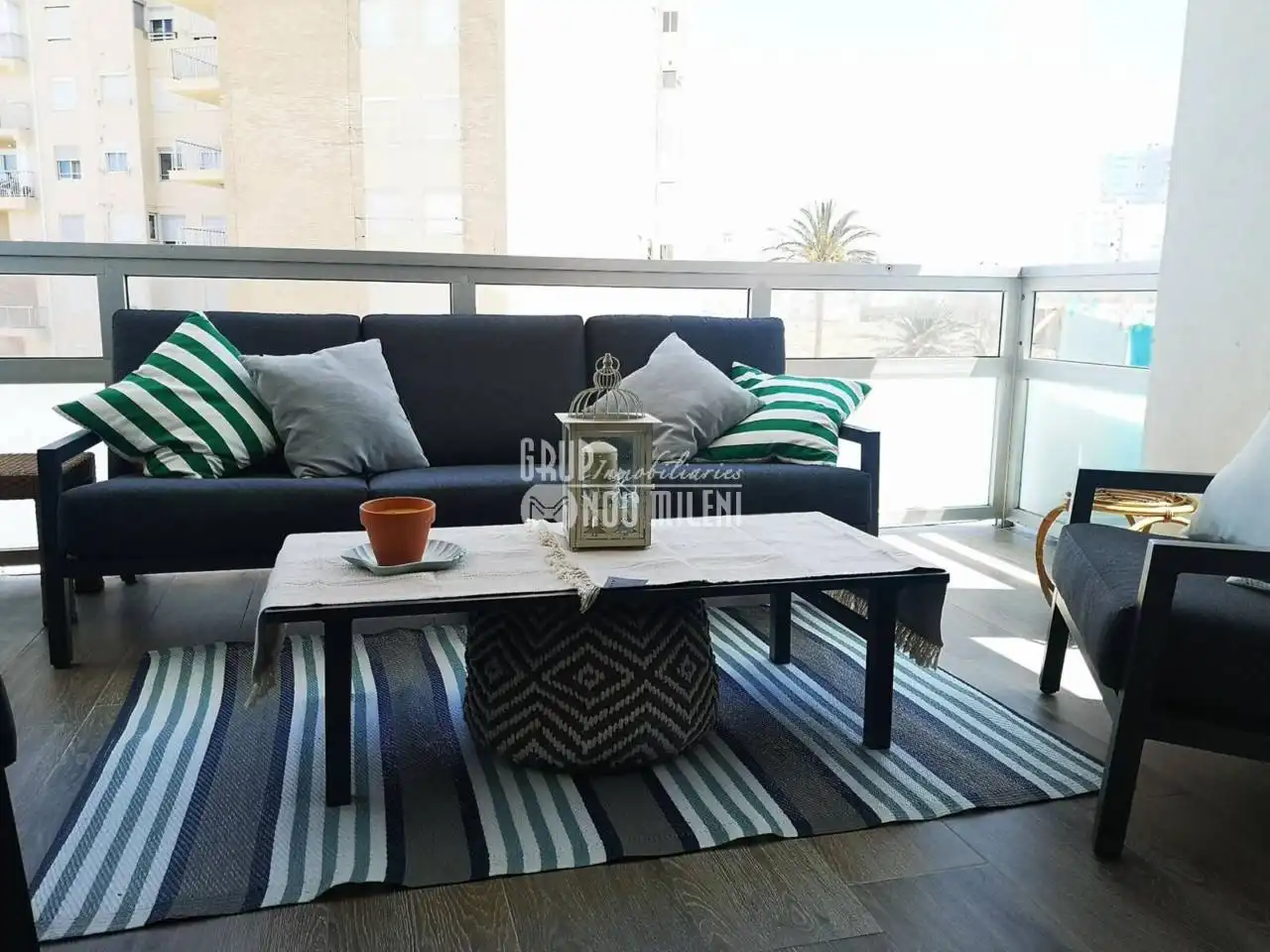 Terraza de Apartamento de alquiler en Valencia con Aire acondicionado, Terraza y Trastero