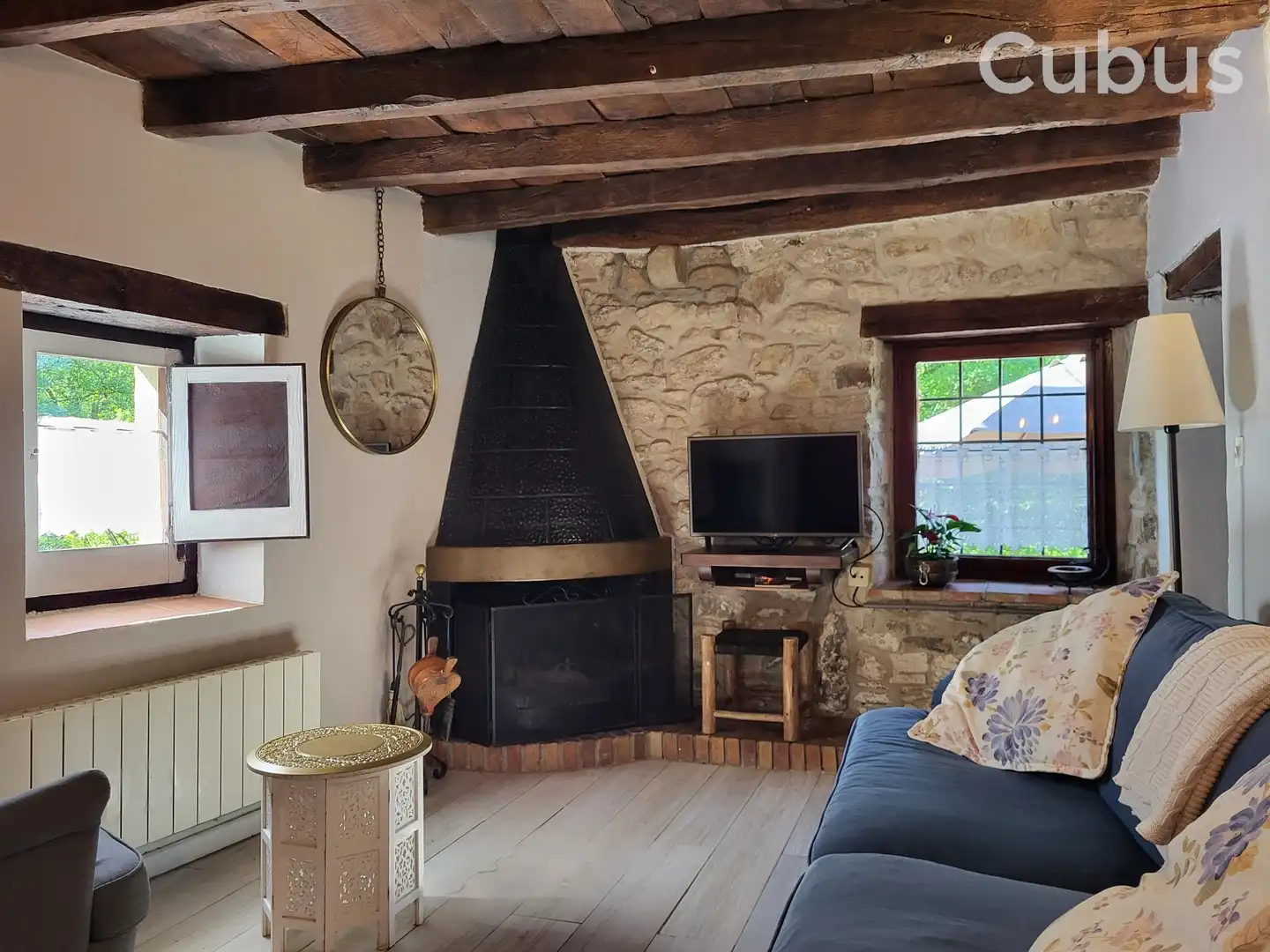Sala de estar de Finca rústica en venta en Sant Feliu de Pallerols con Calefacción, Terraza y Trastero