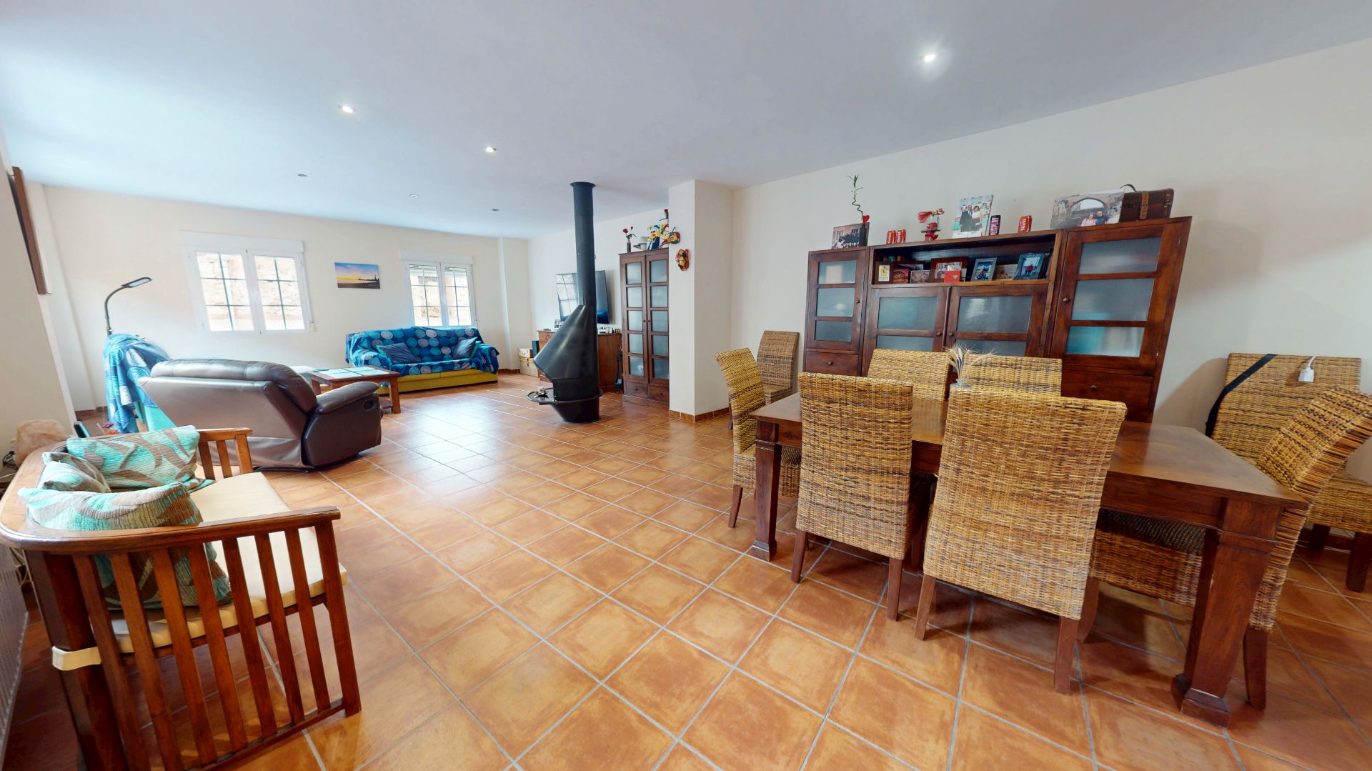 Living room of House or chalet for sale in Alfafara  with Heating, Terrace and Storage room