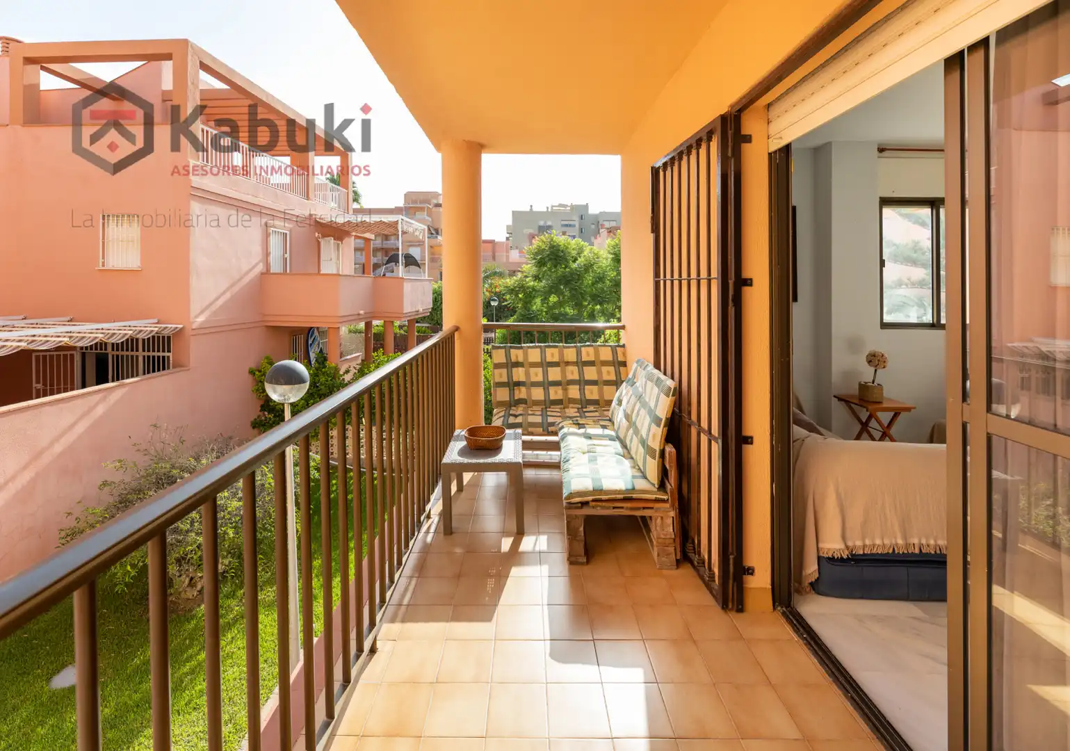 Terrasse von Wohnung zur Miete in Salobreña mit Privatgarten, Terrasse und Schwimmbad