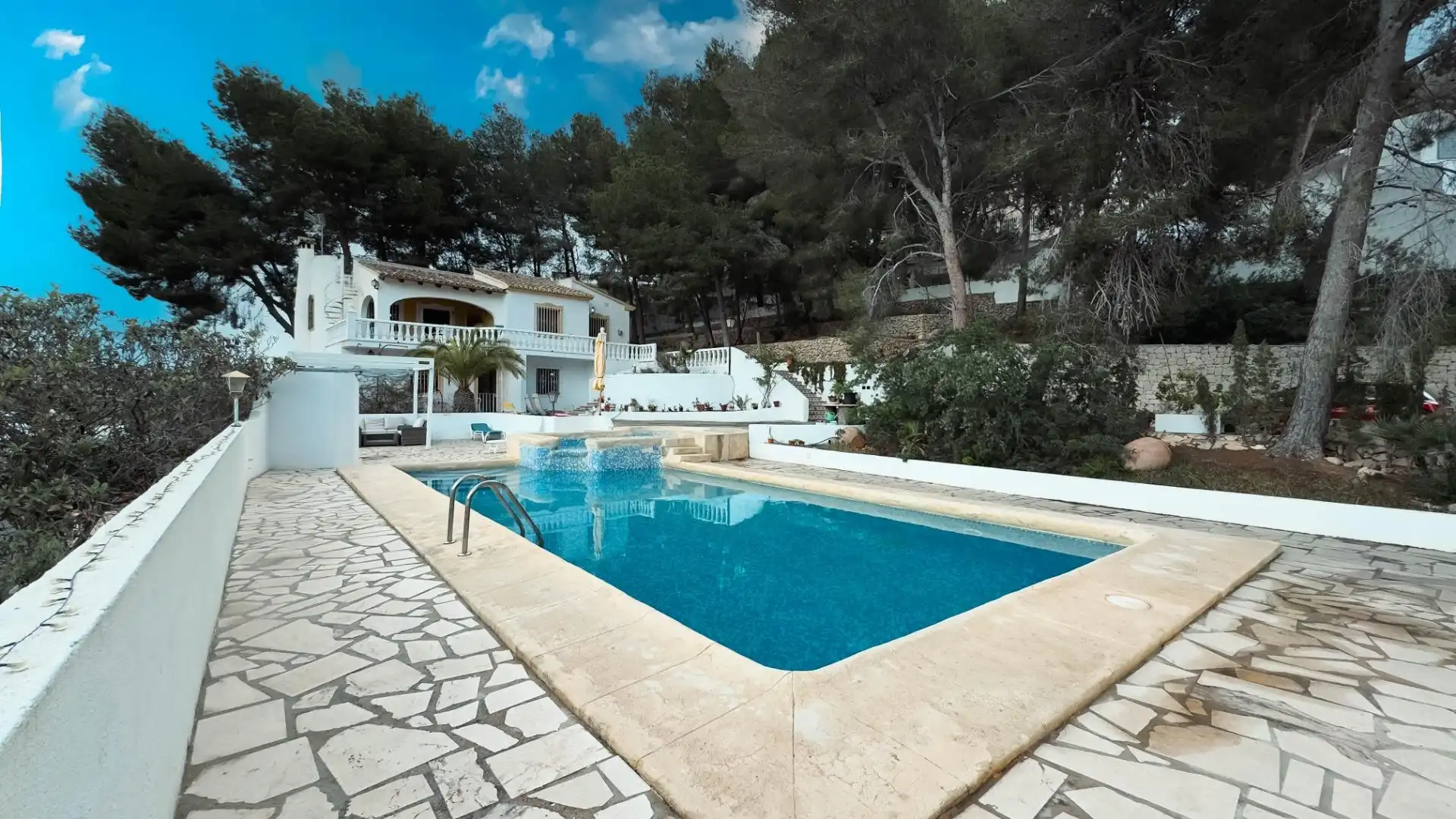 Piscina de Casa o chalet en venta en Moraira con Jardín privado, Terraza y Trastero