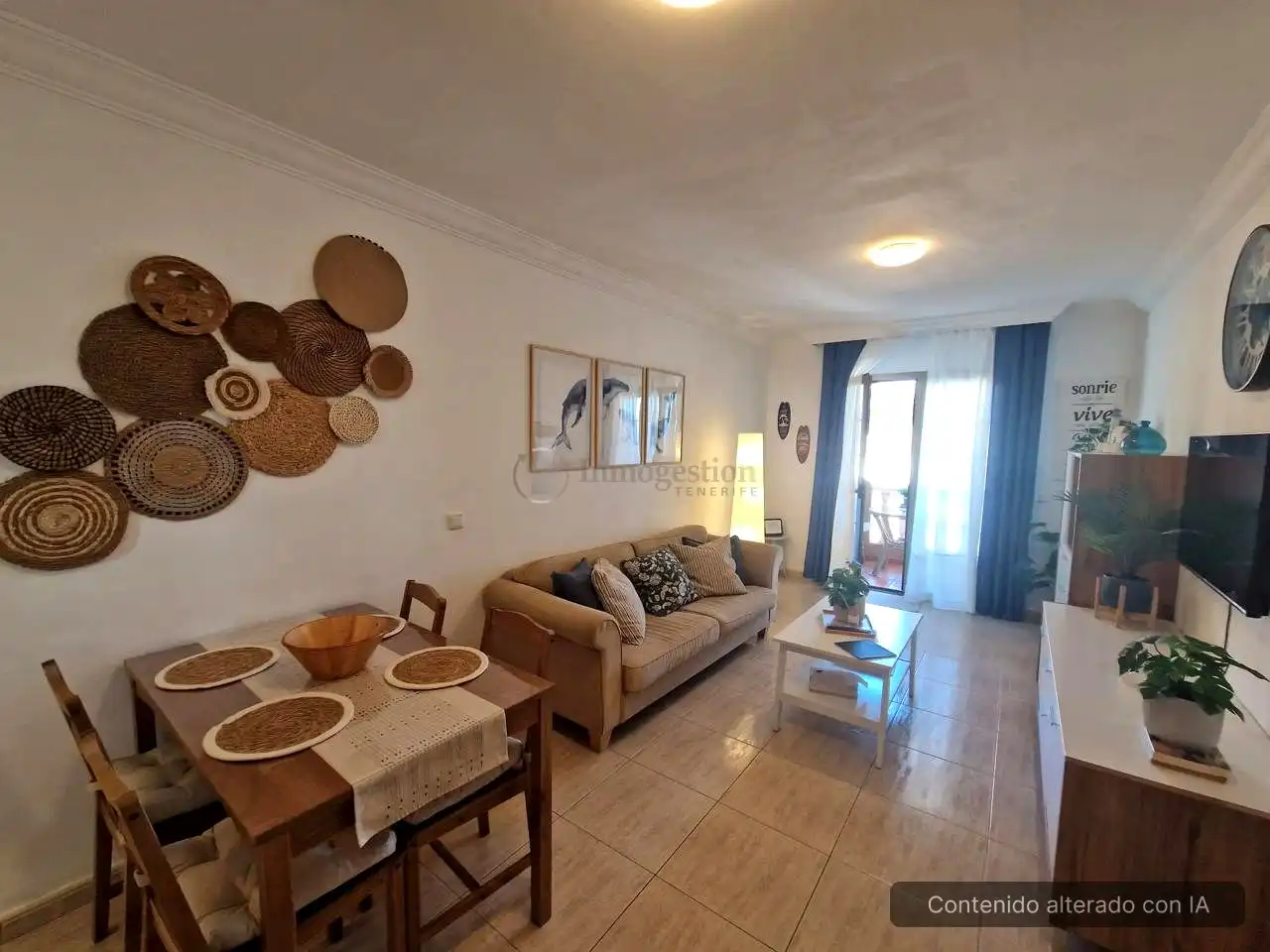 Living room of Flat for rent in Arico  with Furnished, Internet and Community pool