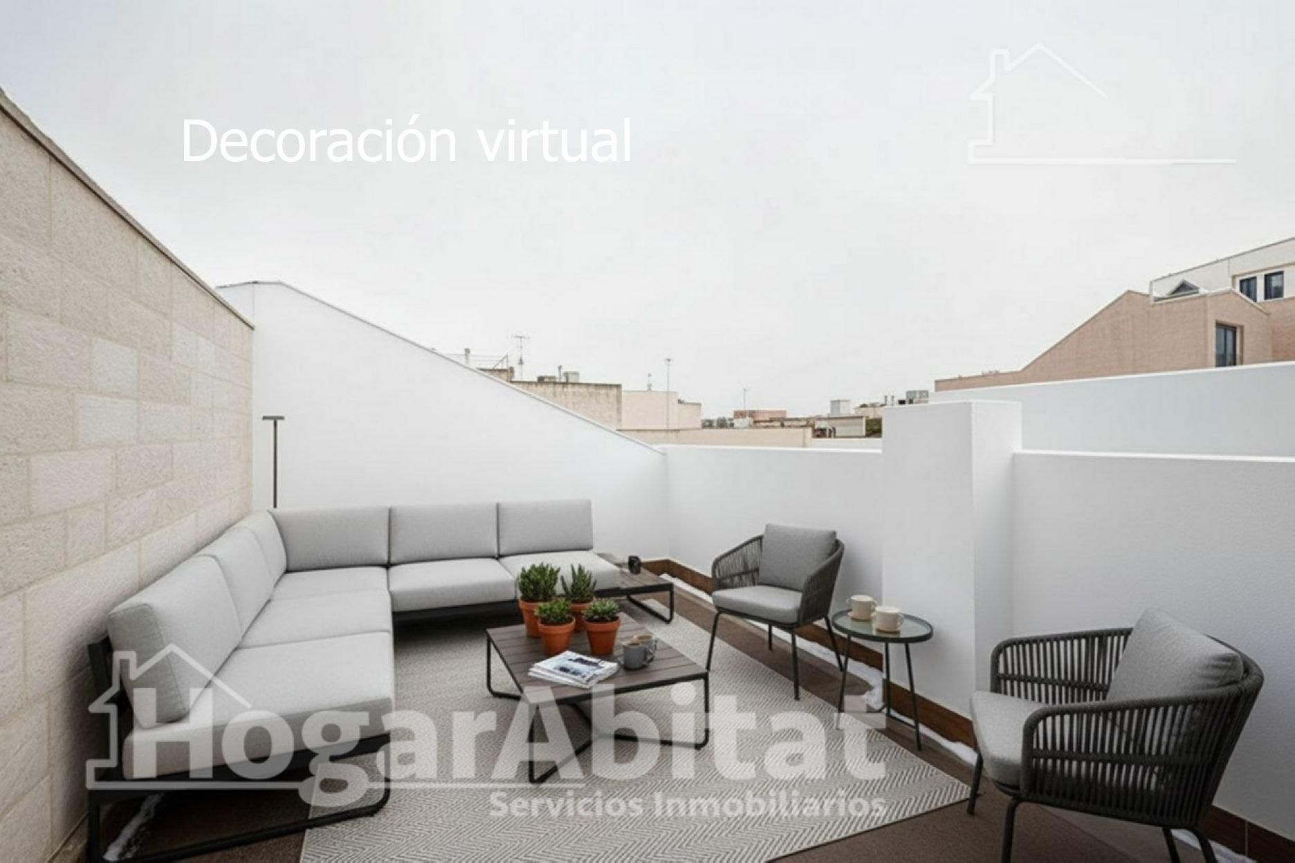 Terraza de Casa o chalet en venta en Burriana / Borriana con Terraza y Balcón