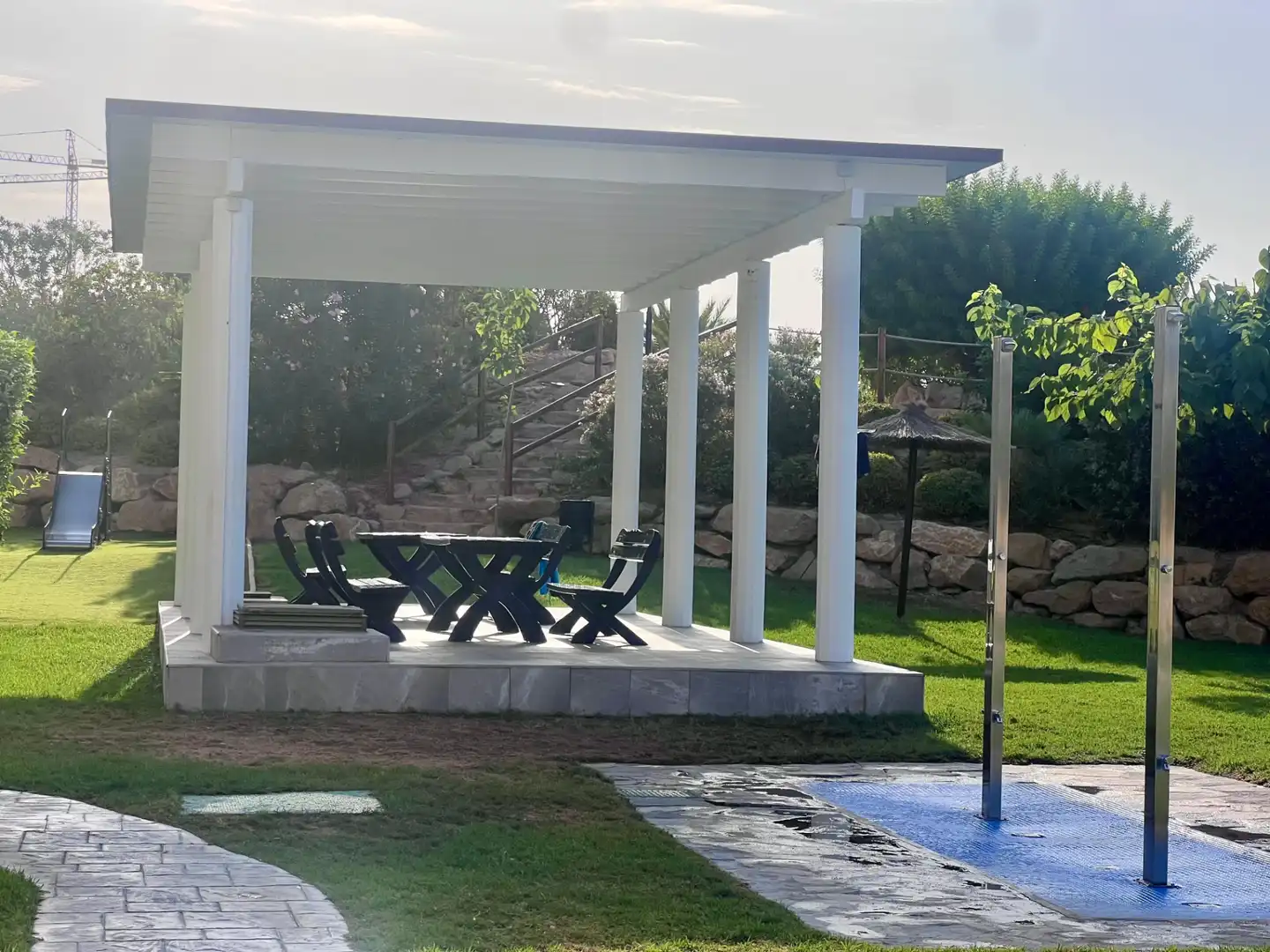 Terrace of Flat for rent in Villajoyosa / La Vila Joiosa  with Air Conditioner, Private garden and Terrace