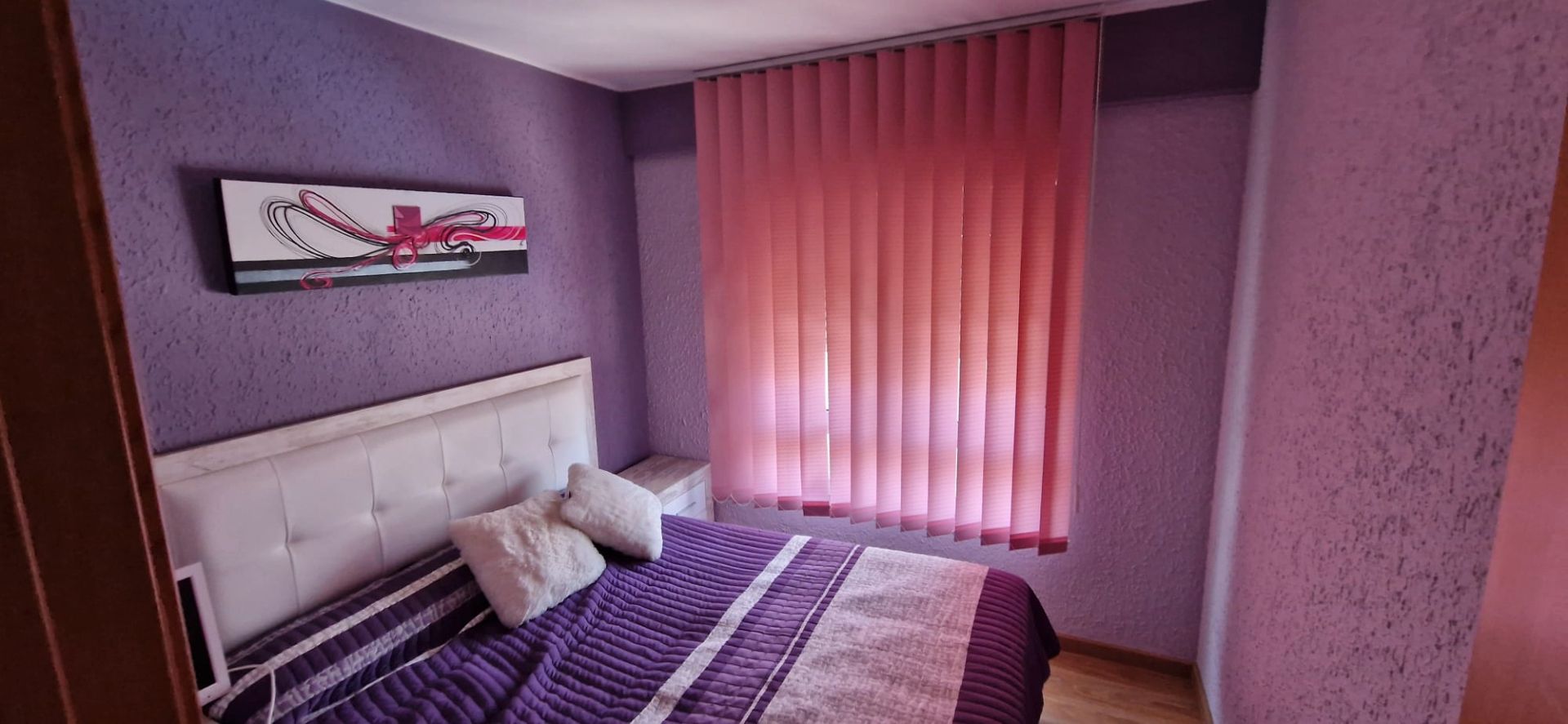 Bedroom of Flat to rent in  Zaragoza Capital  with Heating, Parquet flooring and Furnished