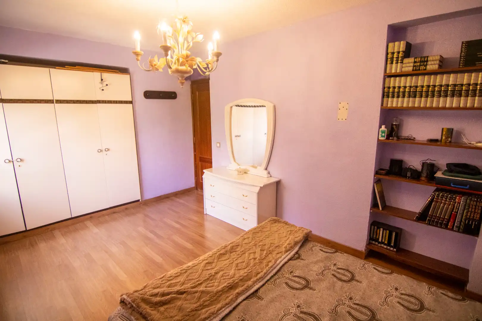 Schlafzimmer von Wohnung zum Verkauf in Madrid mit Heizung, Terrasse und Möbliert