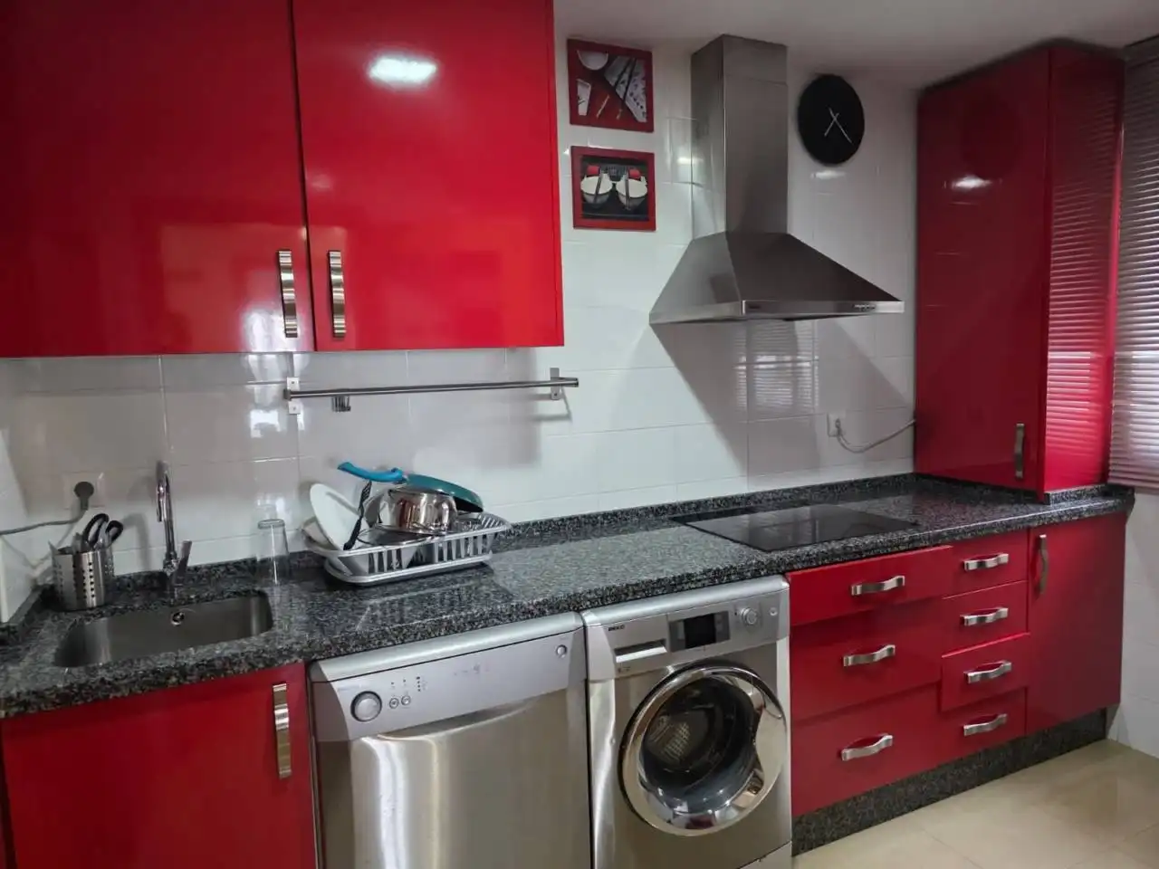 Cocina de Piso de alquiler en Badajoz con Aire acondicionado, Amueblado y Balcón