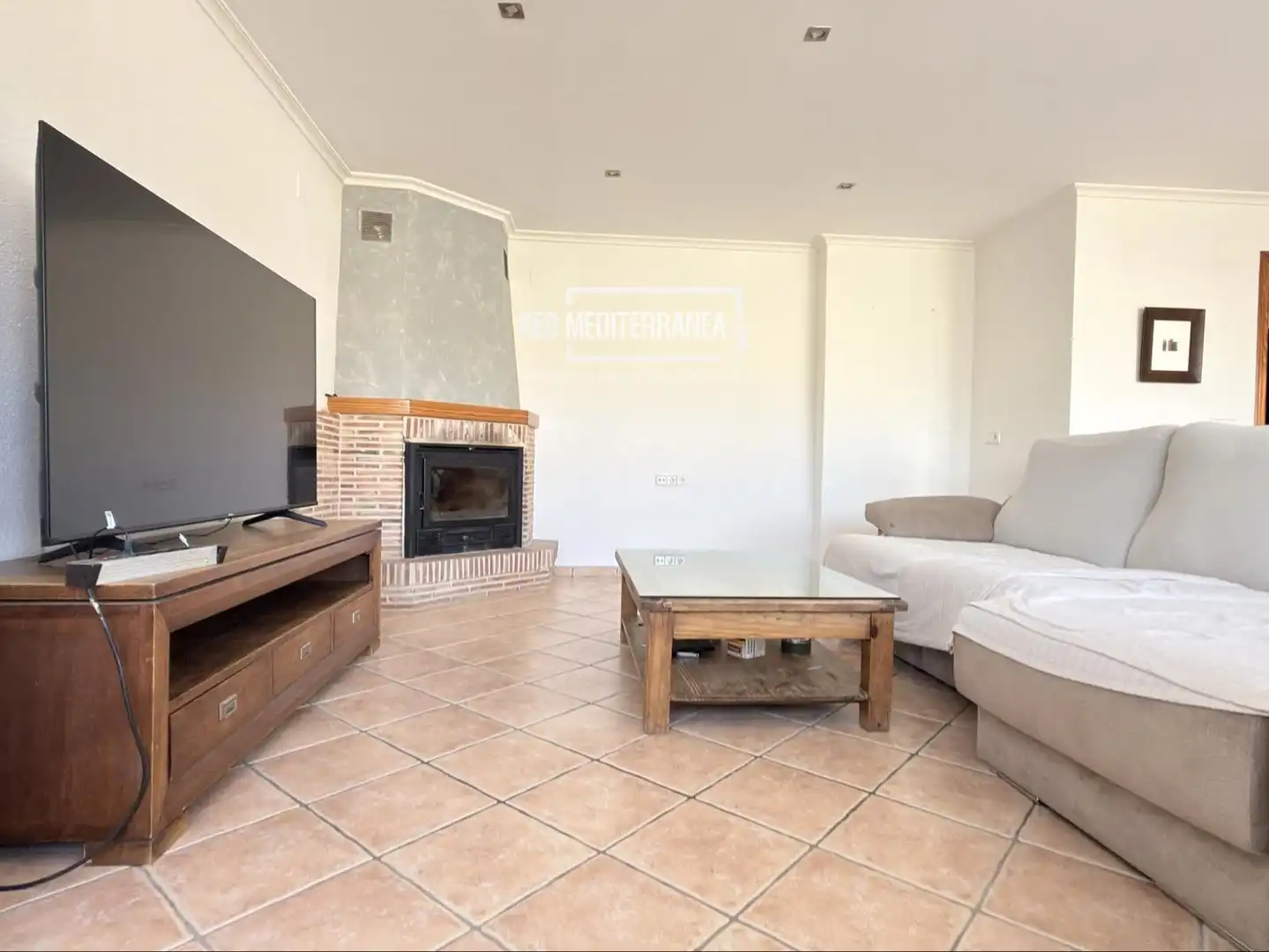 Sala de estar de Piso en venta en Bellreguard con Aire acondicionado, Calefacción y Terraza