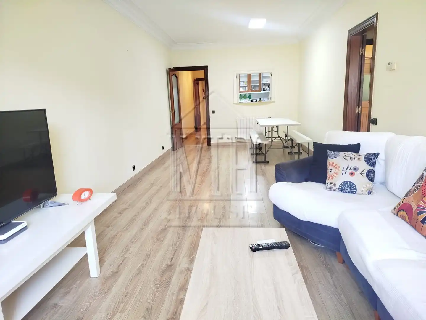 Sala de estar de Piso en venta en Badalona con Aire acondicionado y Amueblado