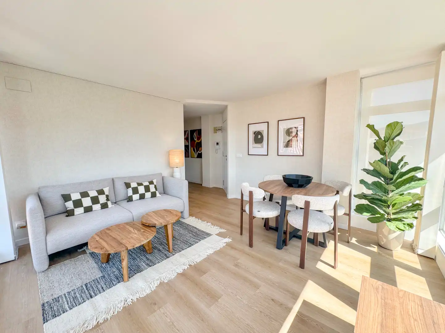 Sala de estar de Apartamento en venta en Vilagarcía de Arousa con Calefacción, Amueblado y Horno