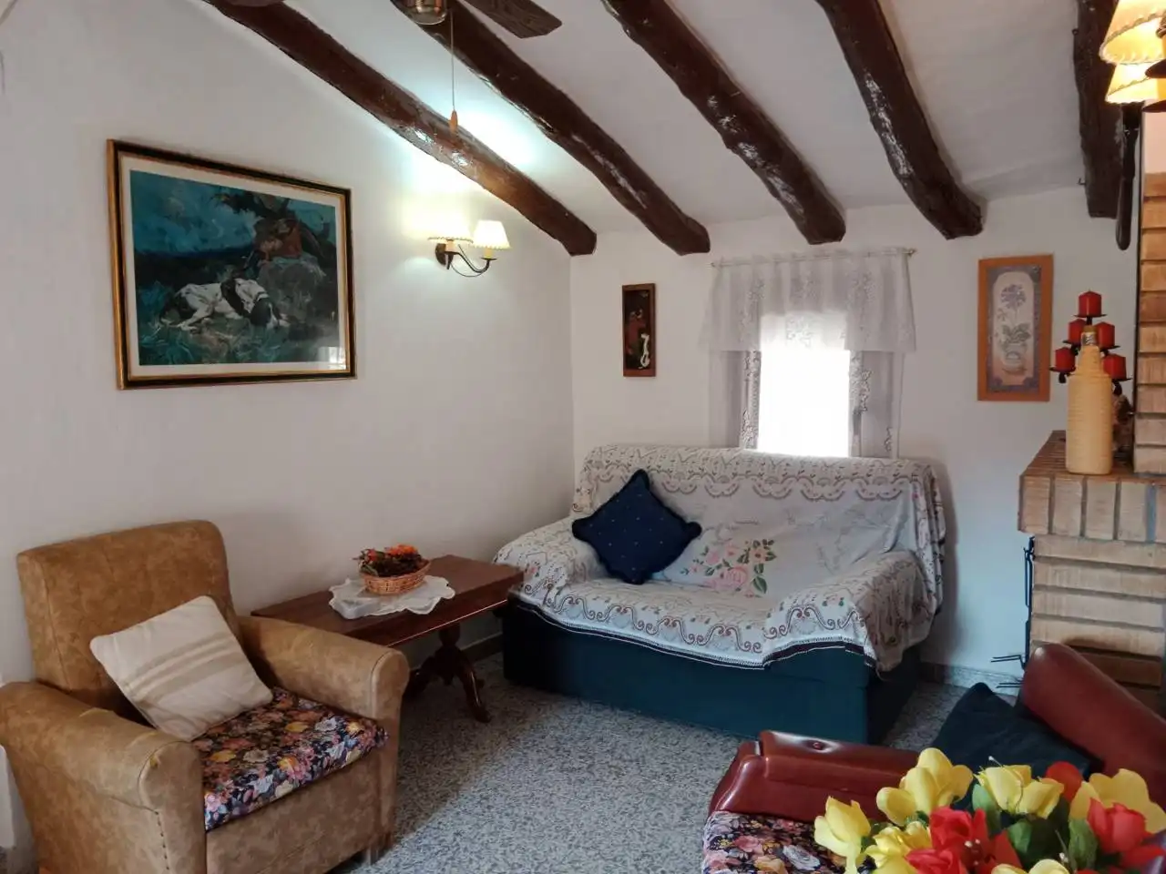 Sala de estar de Casa o chalet en venta en Castillonroy con Amueblado