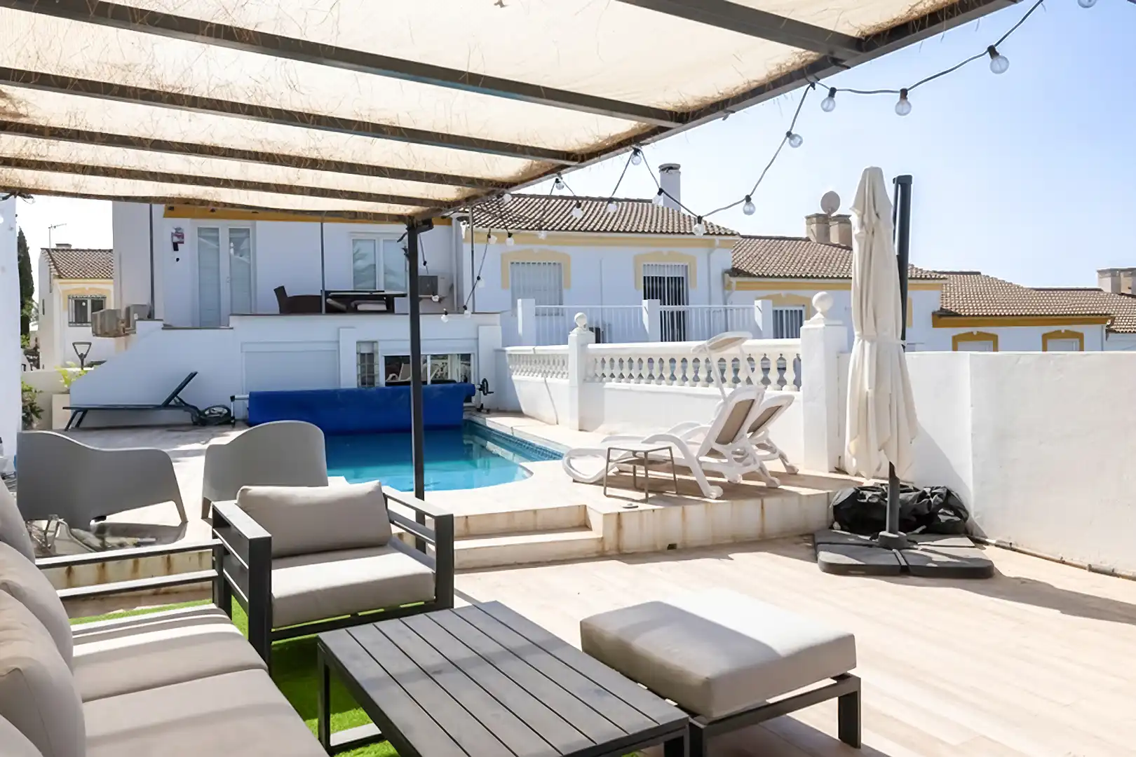 Terraza de Casa adosada en venta en Málaga con Aire acondicionado, Calefacción y Jardín privado