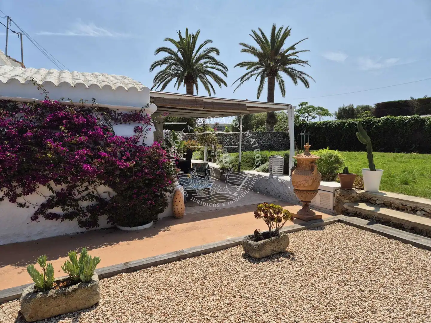 Terrasse von Country house zum Verkauf in Maó - Mahón mit Klimaanlage, Privatgarten und Terrasse