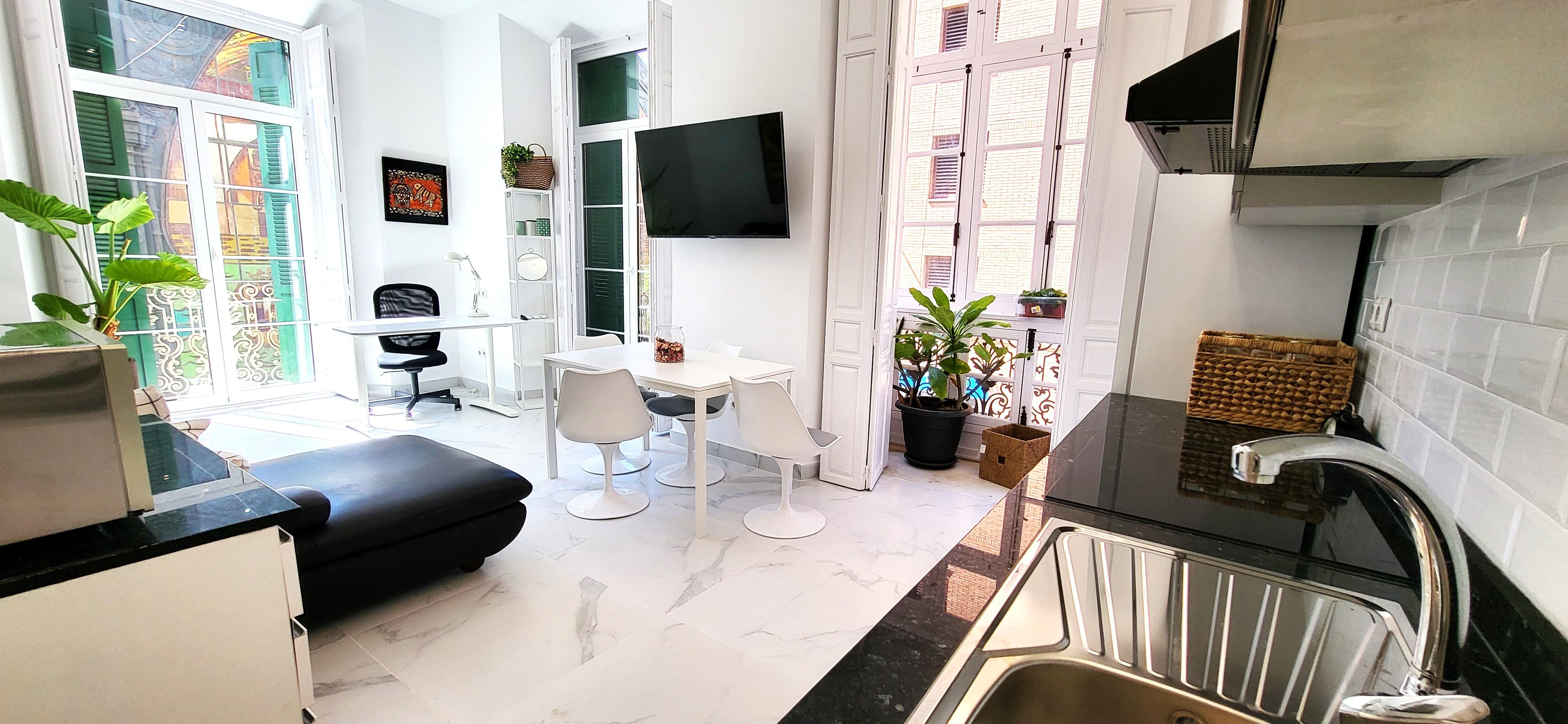 Sala de estar de Piso en venta en Málaga Capital con Aire acondicionado, Amueblado y Horno