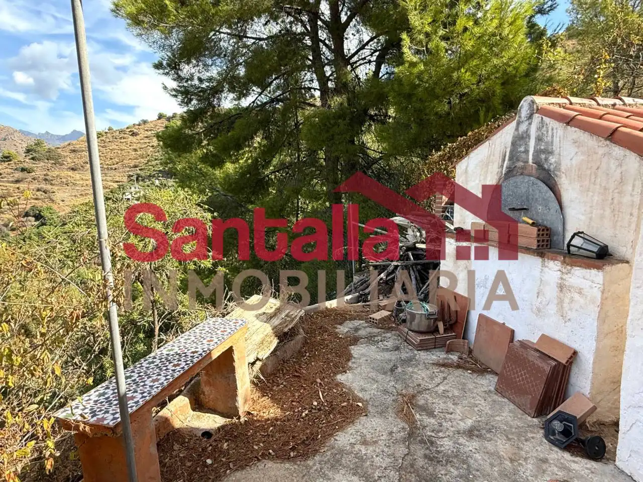 Vista exterior de Finca rústica en venda en Almuñécar amb Jardí privat, Terrassa i Piscina