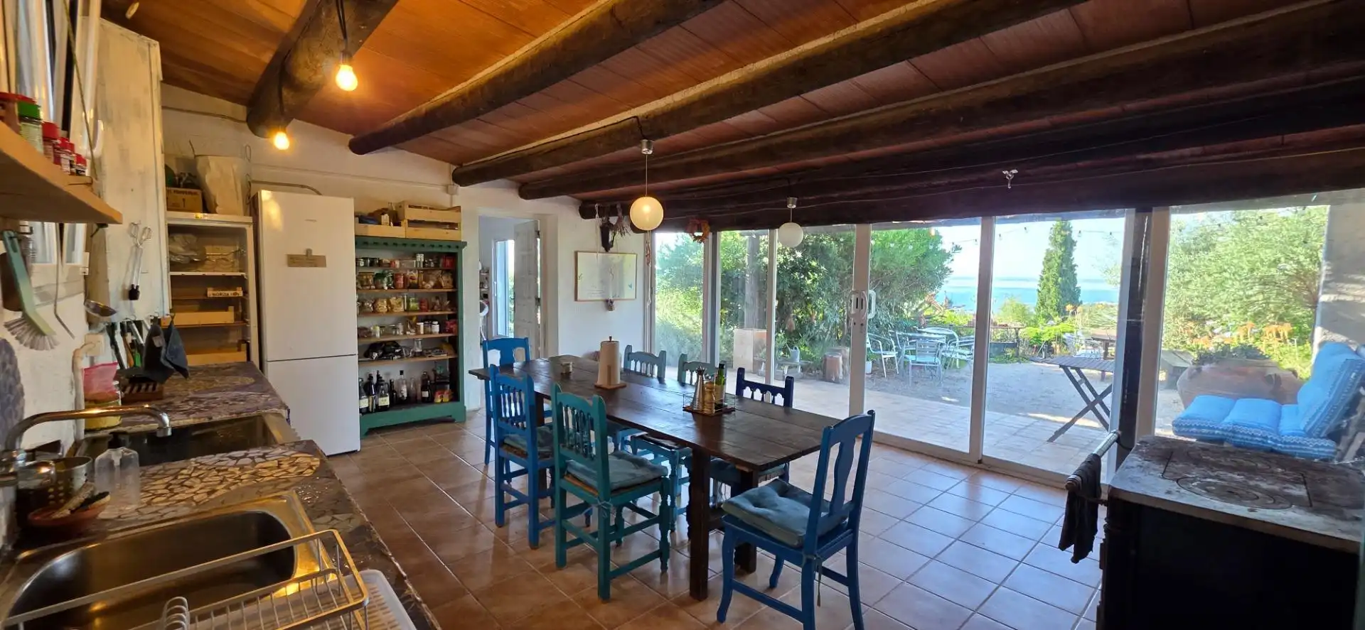 Comedor de Finca rústica en venta en El Perelló con Calefacción, Jardín privado y Terraza