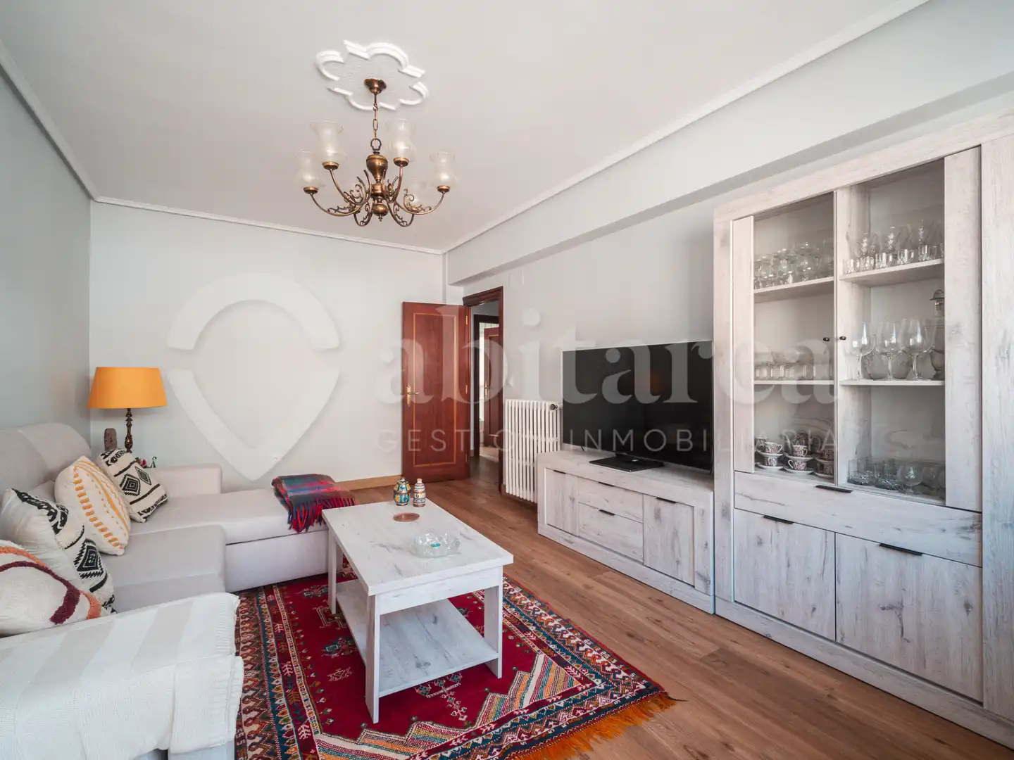 Living room of Flat for sale in Santoña  with Heating, Parquet flooring and Balcony