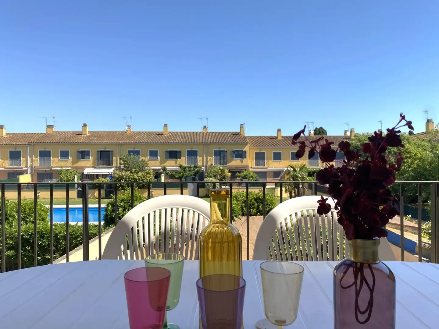 Terraza de Casa adosada en venta en Sant Pere Pescador con Aire acondicionado, Jardín privado y Terraza