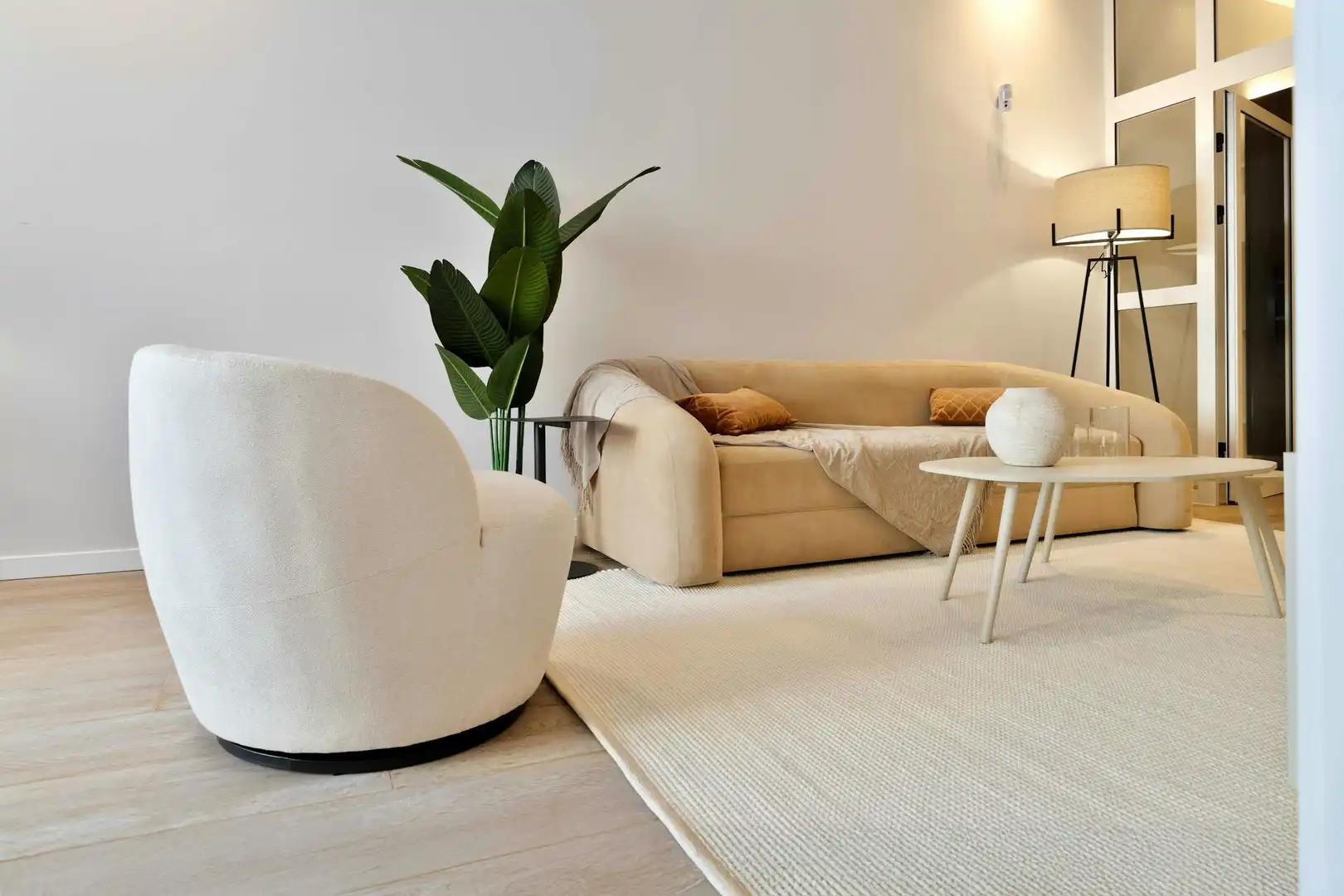 Living room of Flat for rent in Valencia  with Air Conditioner, Furnished and Washing machine