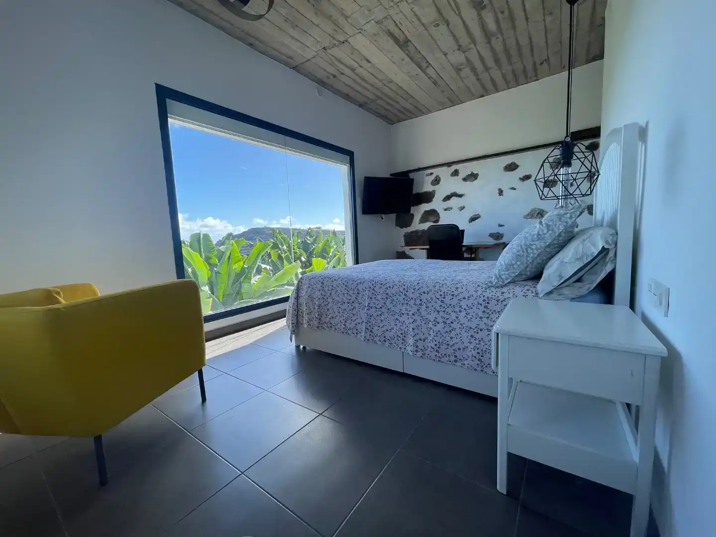 Dormitori de Apartament de lloguer en Barlovento amb Jardí privat i Moblat