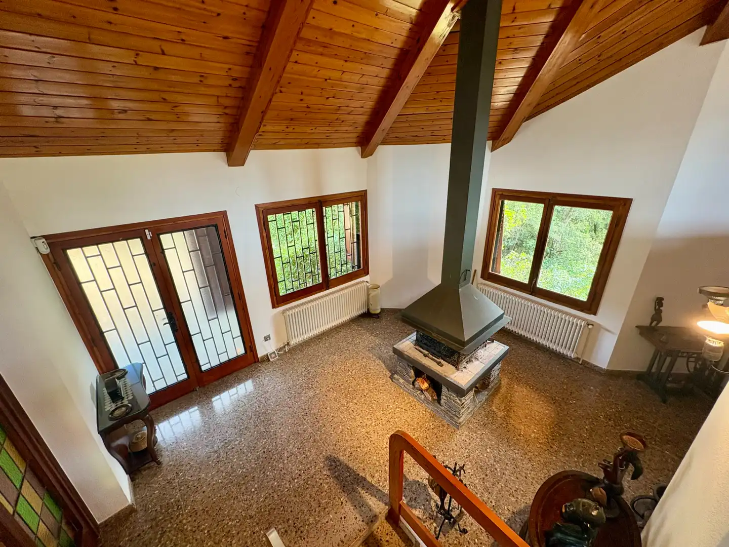 Wohnzimmer von Haus oder Chalet zum Verkauf in Vallgorguina mit Heizung und Privatgarten